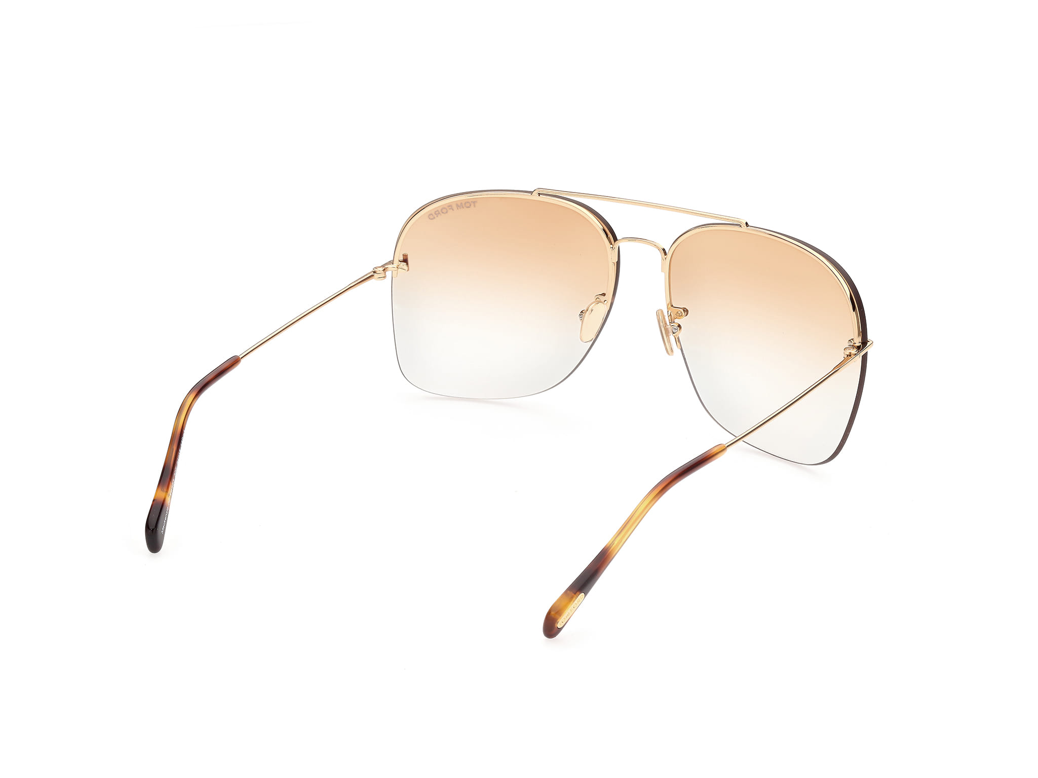 Tomford FT0883 Sunglass Gold Male RimLess Metal Sunglass — Gold frame — view 5