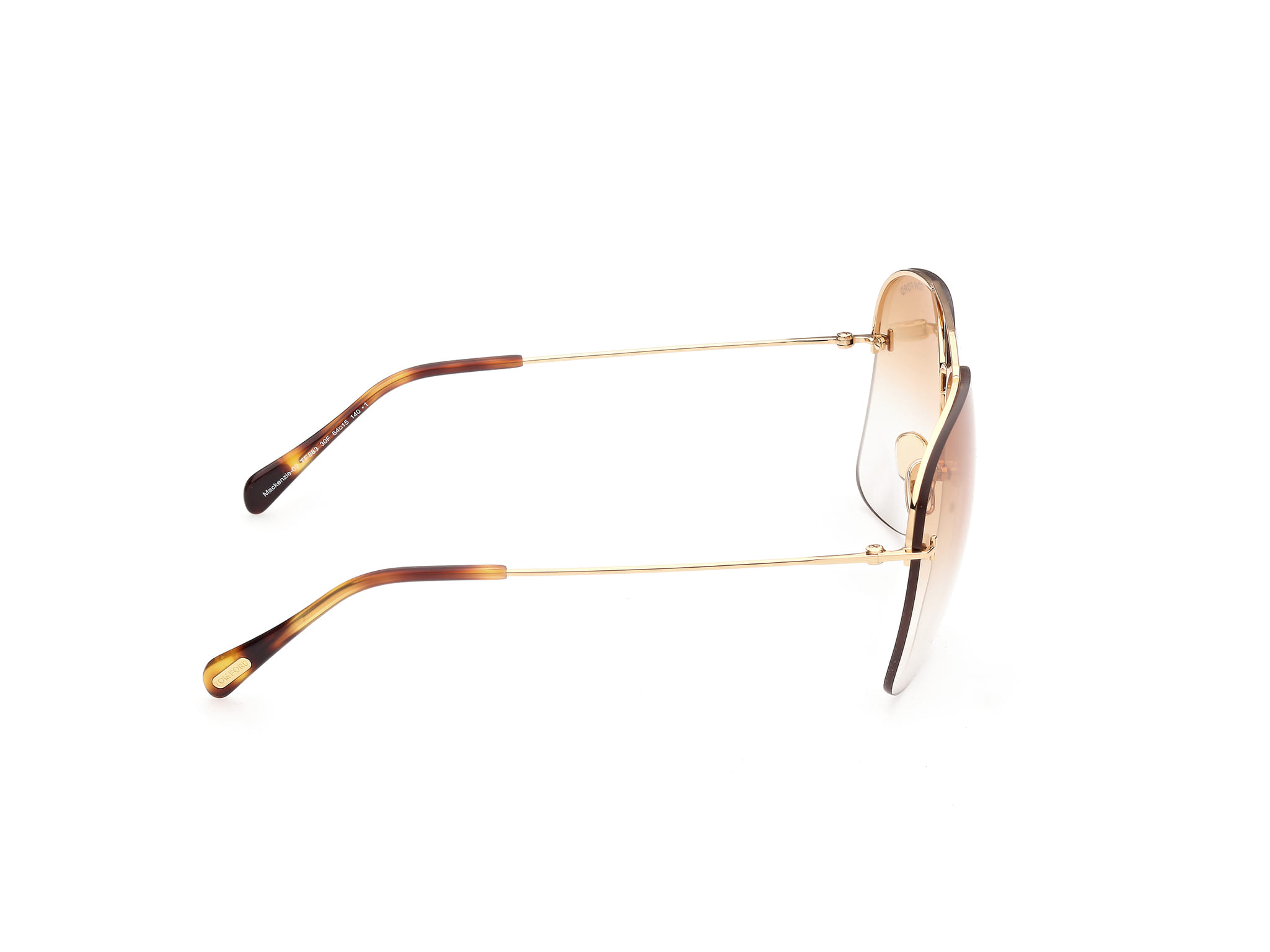 Tomford FT0883 Sunglass Gold Male RimLess Metal Sunglass — Gold frame — view 6