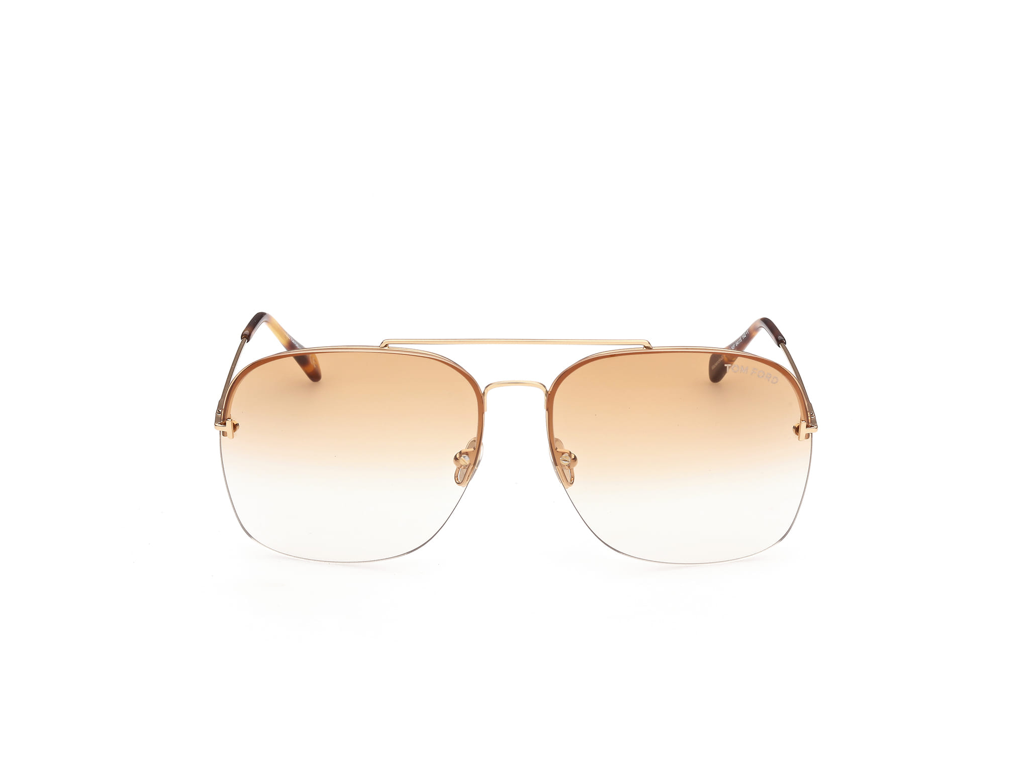 Tomford FT0883 Sunglass Gold Male RimLess Metal Sunglass — Gold frame — view 8