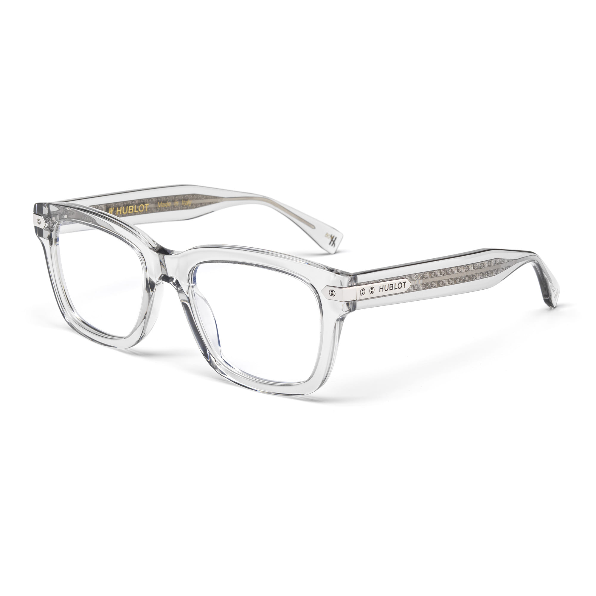 Hublot H048O Frame Transparent Grey Male Full Shell — Brown frame