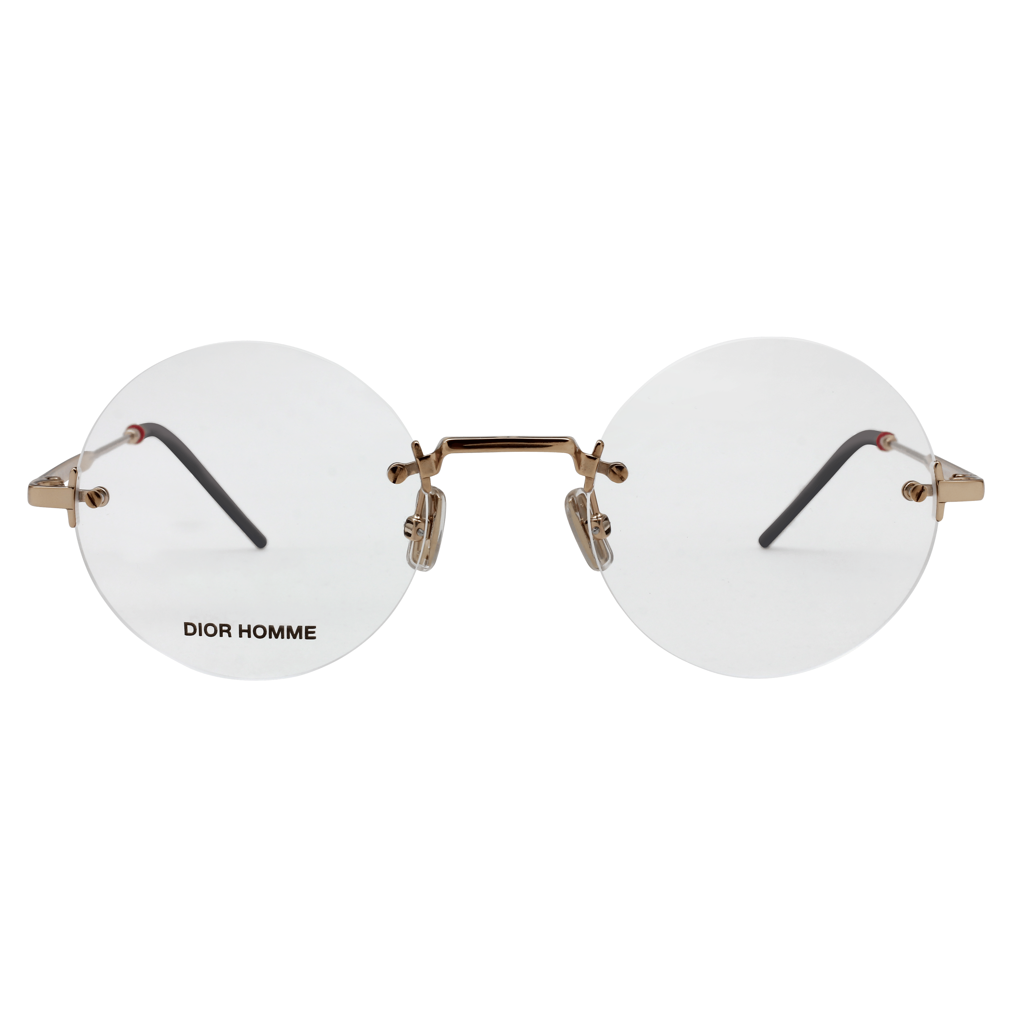 Christian Dior DIOR0236 Frame Gold Male RimLess Metal Frame — Gold frame — view 2