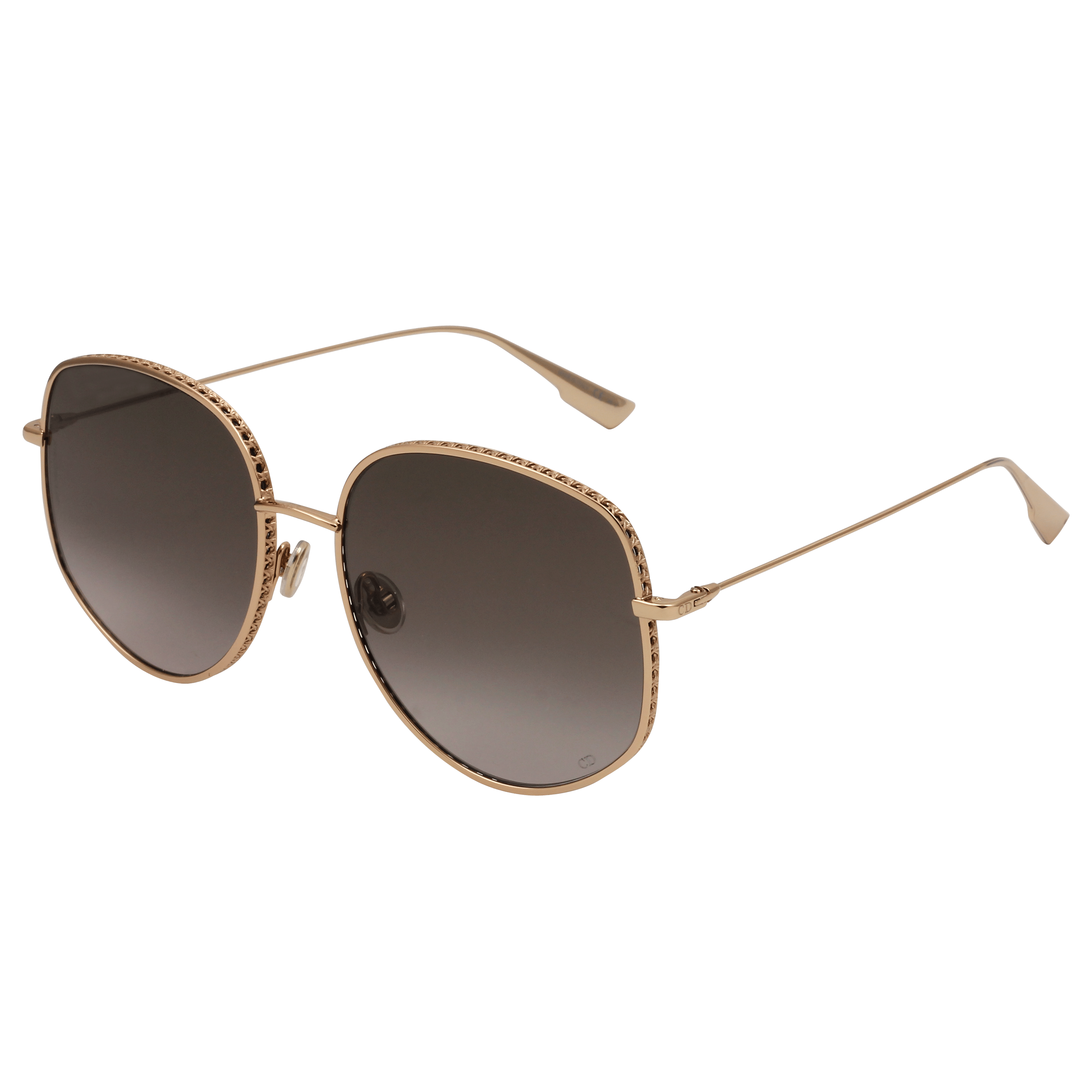 Christian Dior DIORBRDIOR2 Sunglass Rose Gold Female Full Me — Rose Gold frame