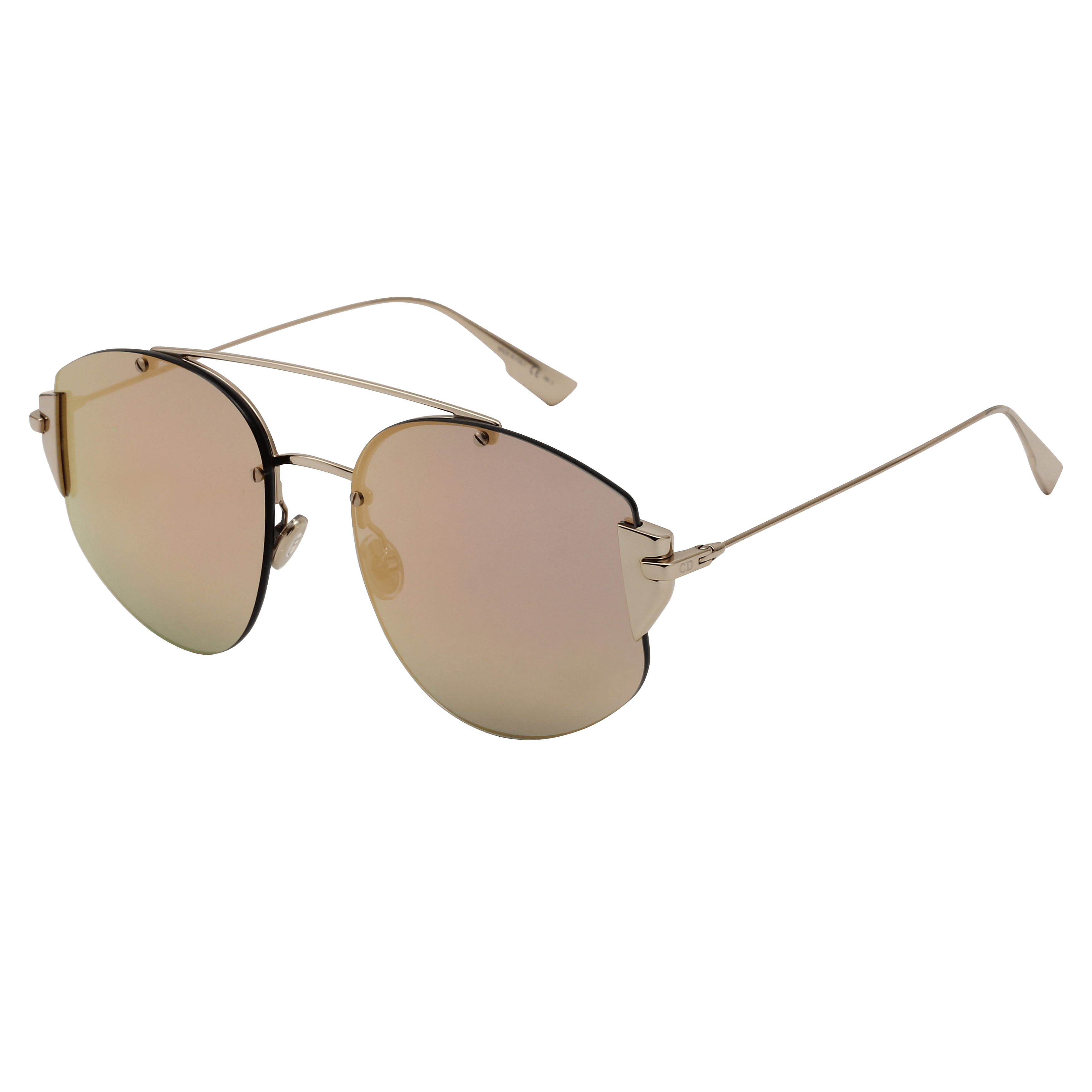 Christian Dior DIORSTRONGER Sunglass Gold Female RimLess Met — Gold frame