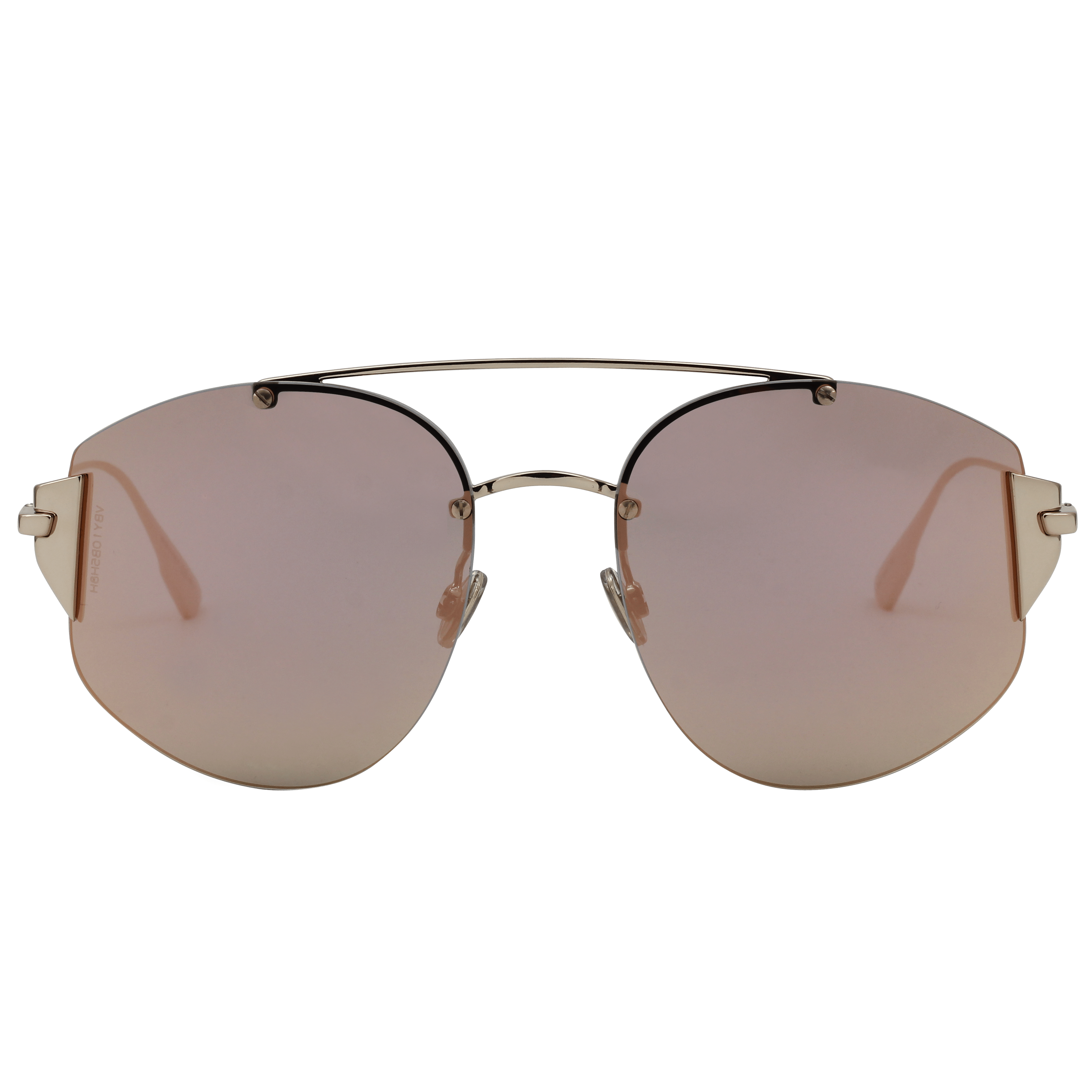 Christian Dior DIORSTRONGER Sunglass Gold Female RimLess Met Sunglass — Gold frame — view 2