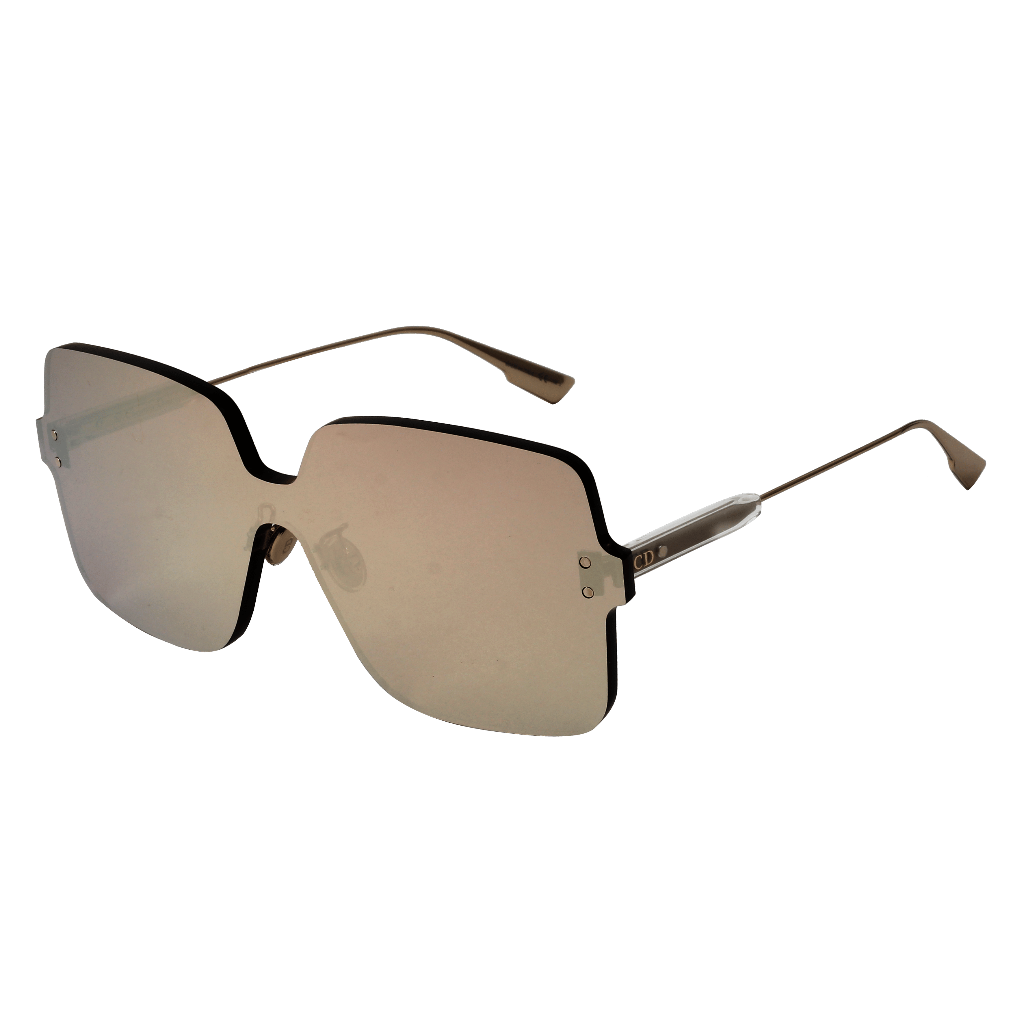 Christian Dior DIORCOLORQUAKE1 Sunglass Brown Female RimLess — Brown frame