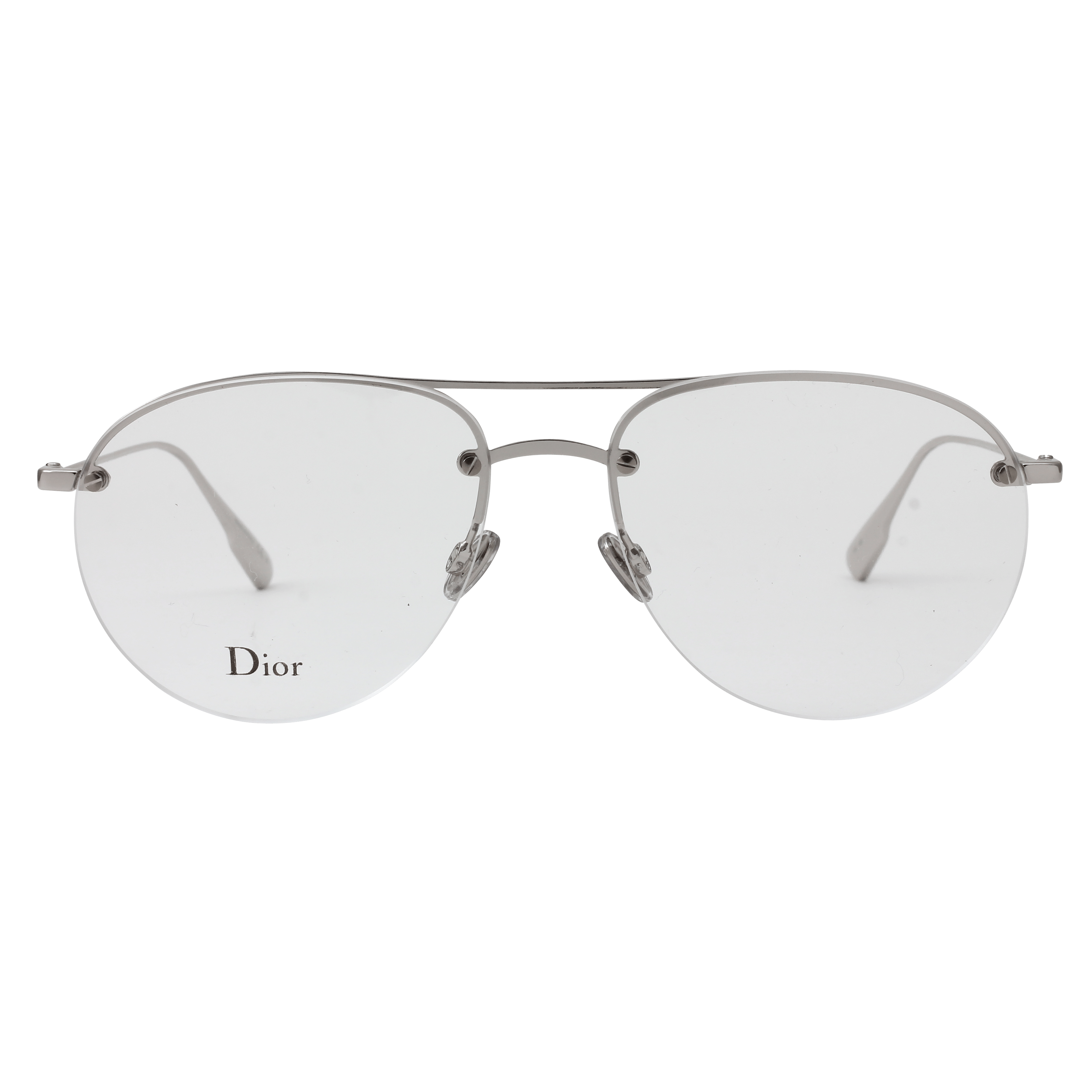 Christian Dior STELLAIREO11 Frame Silver Male RimLess Metal Frame — Silver frame