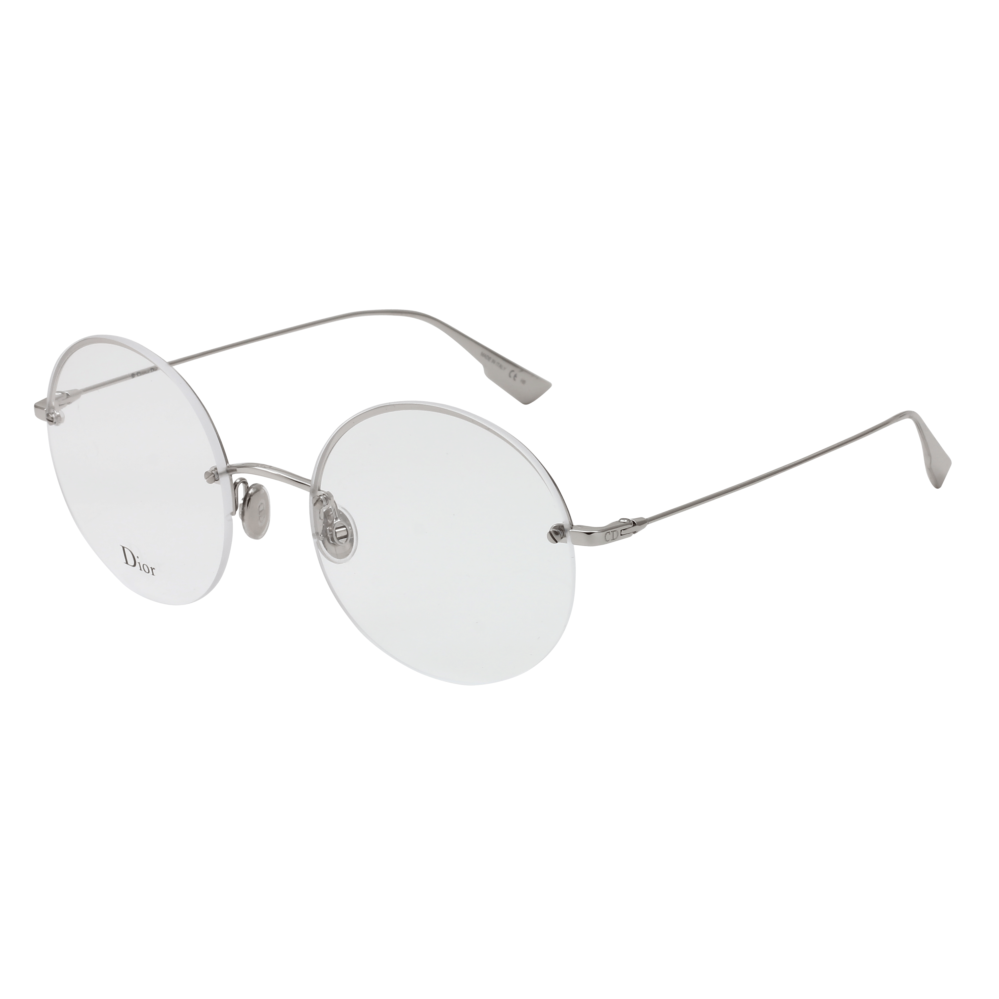 Christian Dior STELLAIREO12 Frame Silver Male RimLess Metal Frame — Silver frame — alternate view