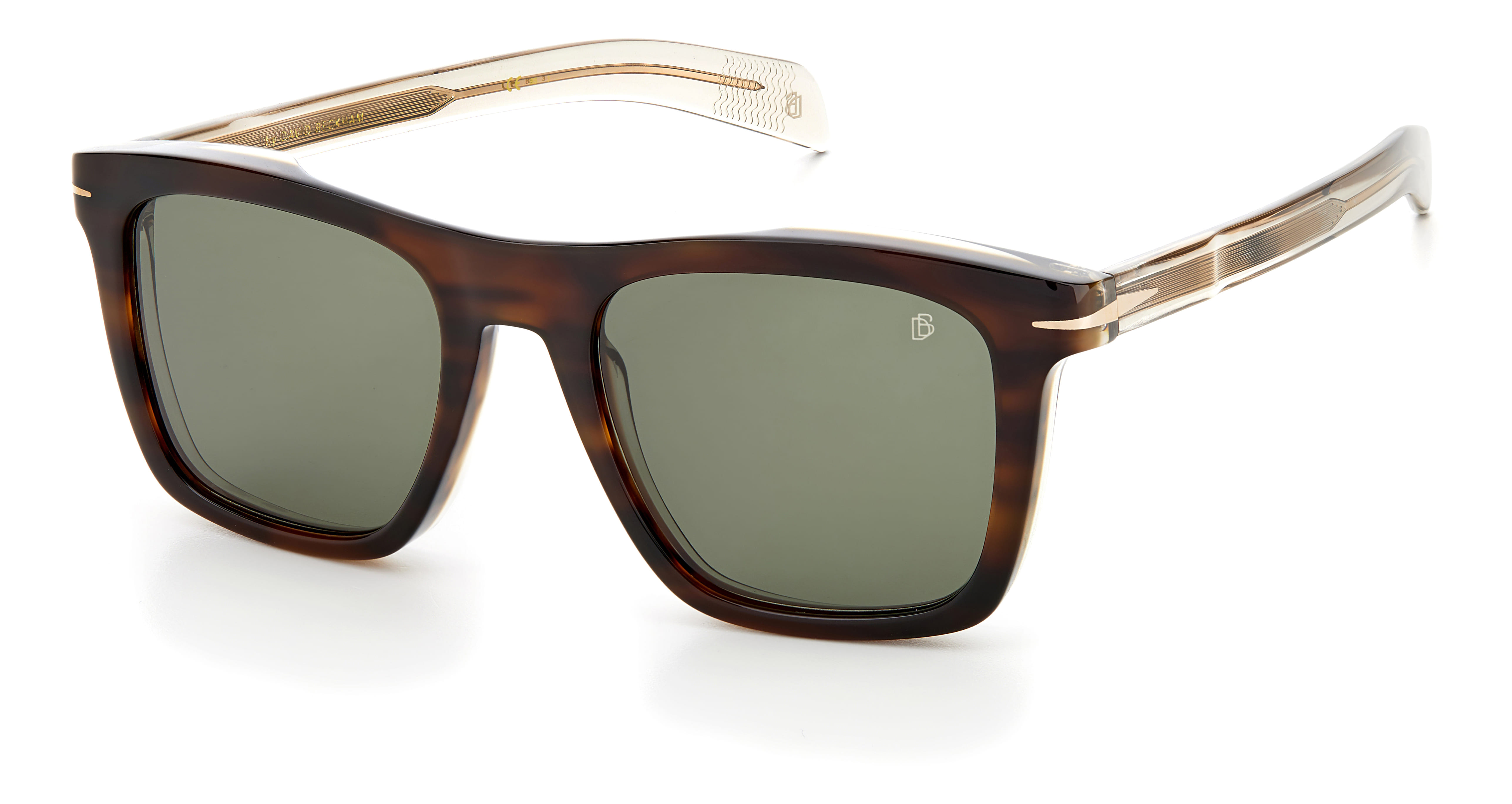 David Beckham DB 7000/S Sunglass Brown Male Full Shell — Black frame