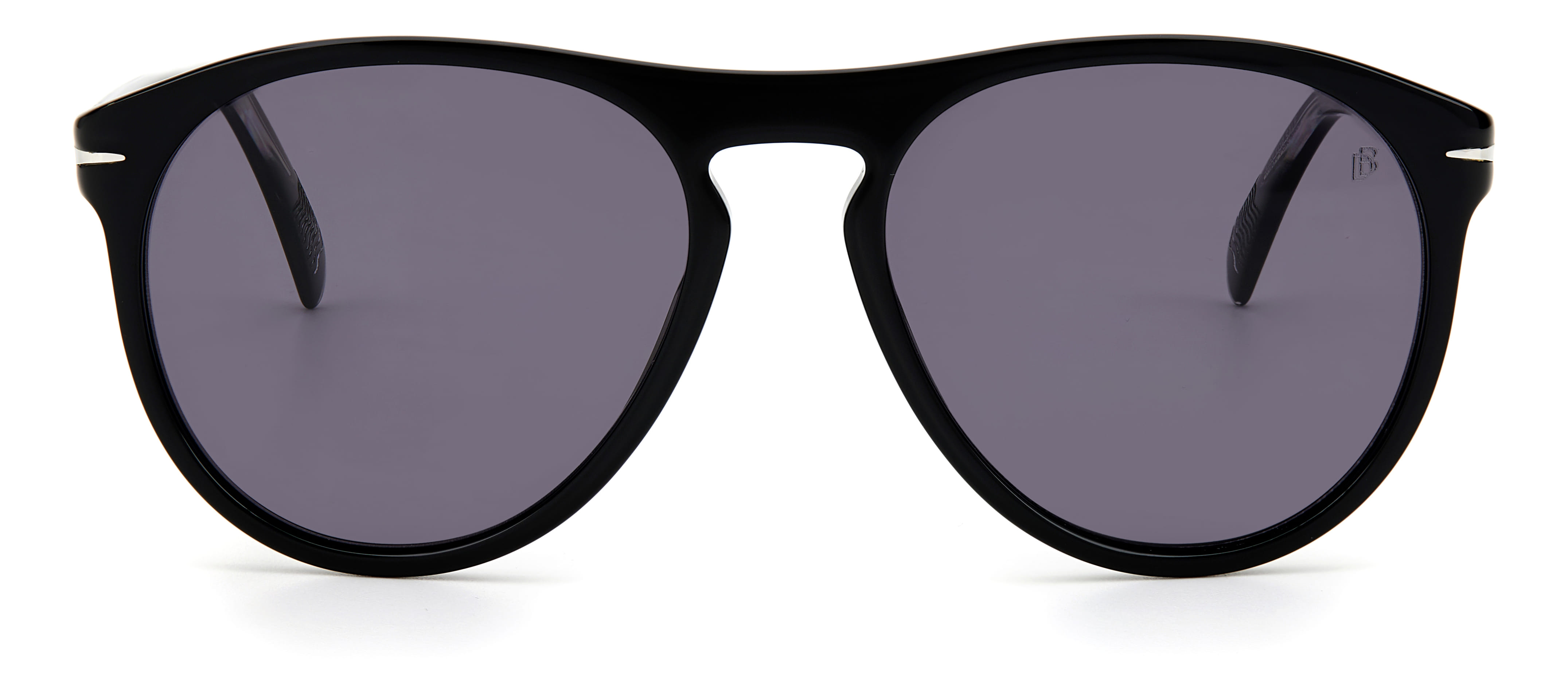 David Beckham DB 1008/S Sunglass Black Male Full Shell Sunglass — Black frame — view 2