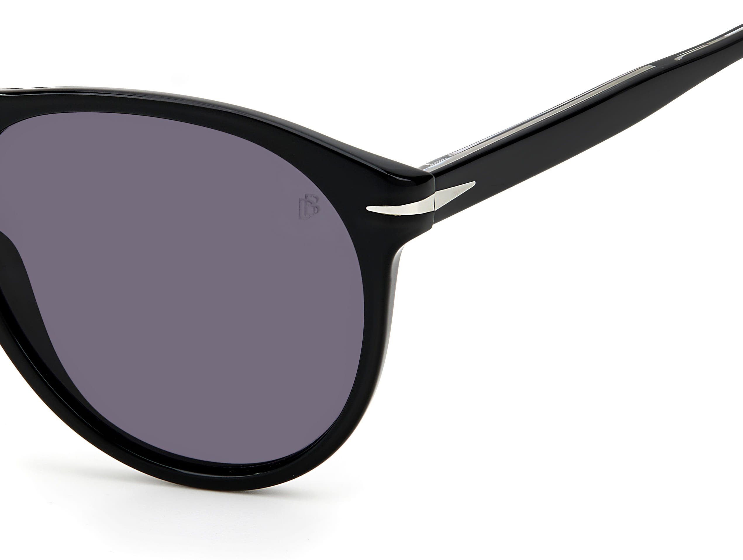 David Beckham DB 1008/S Sunglass Black Male Full Shell Sunglass — Black frame — view 3