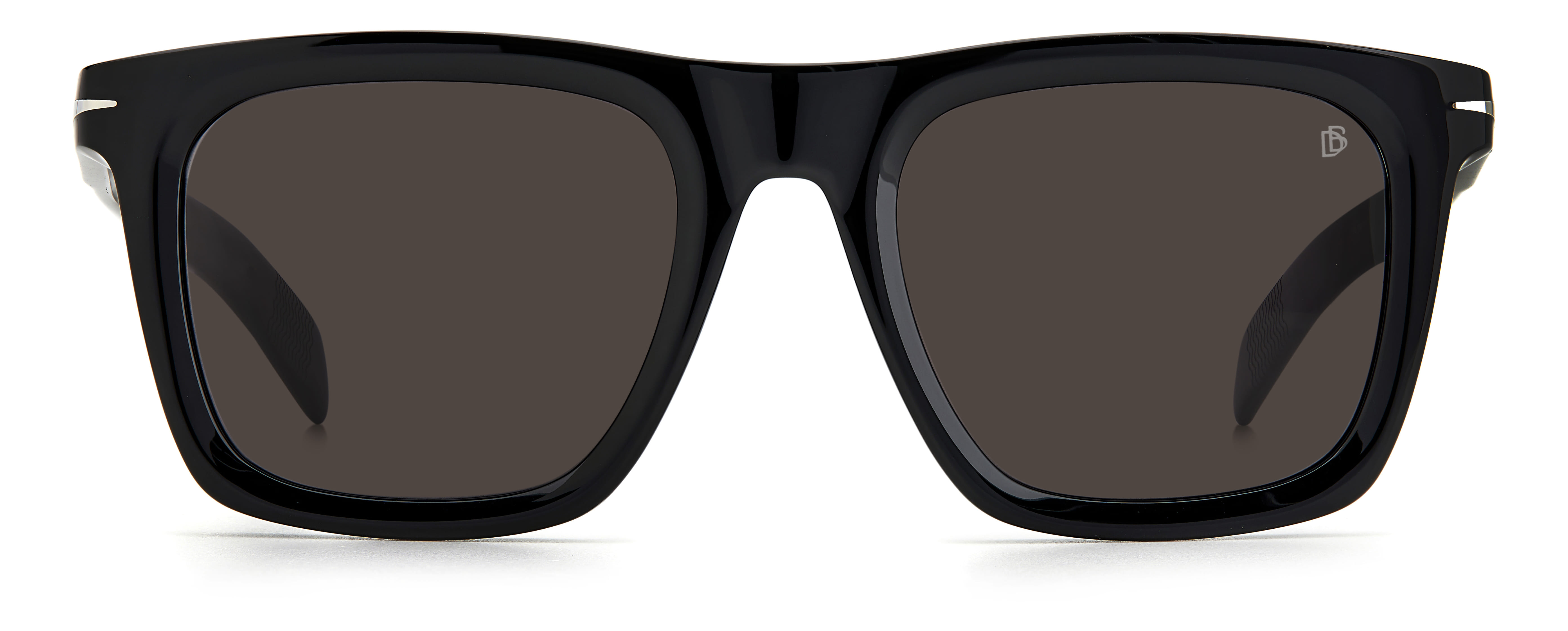David Beckham DB 7066/F/S Sunglass Black Male Full Shell Sunglass — Black frame — view 2