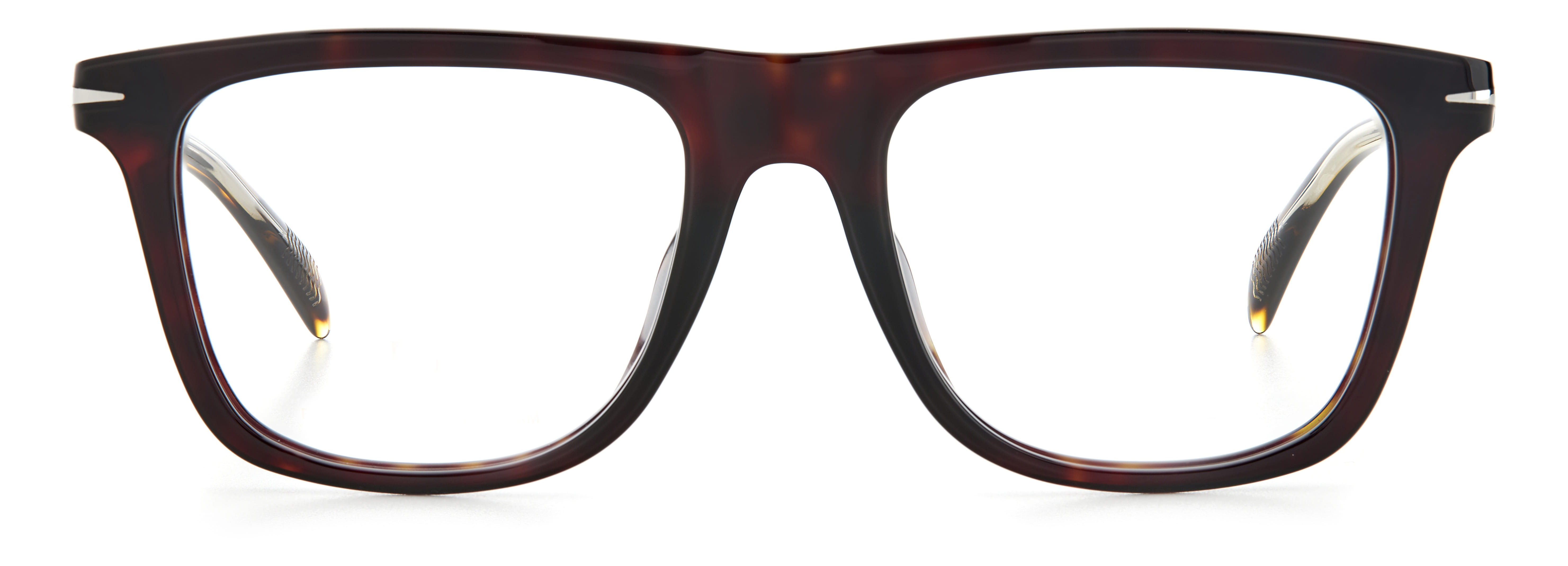 David Beckham DB 7061/F Frame Havana Male Full Shell Frame — Havana frame — view 2