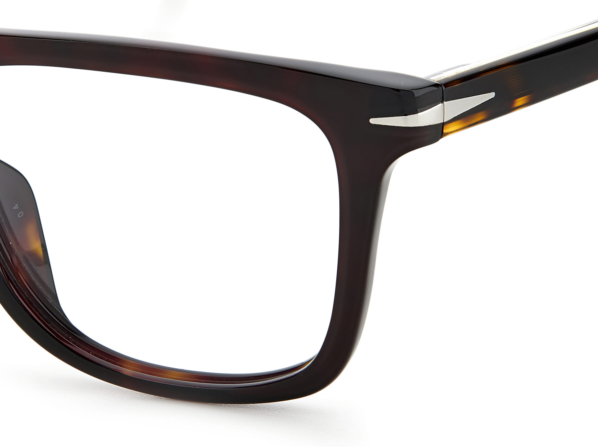 David Beckham DB 7061/F Frame Havana Male Full Shell Frame — Havana frame — view 3