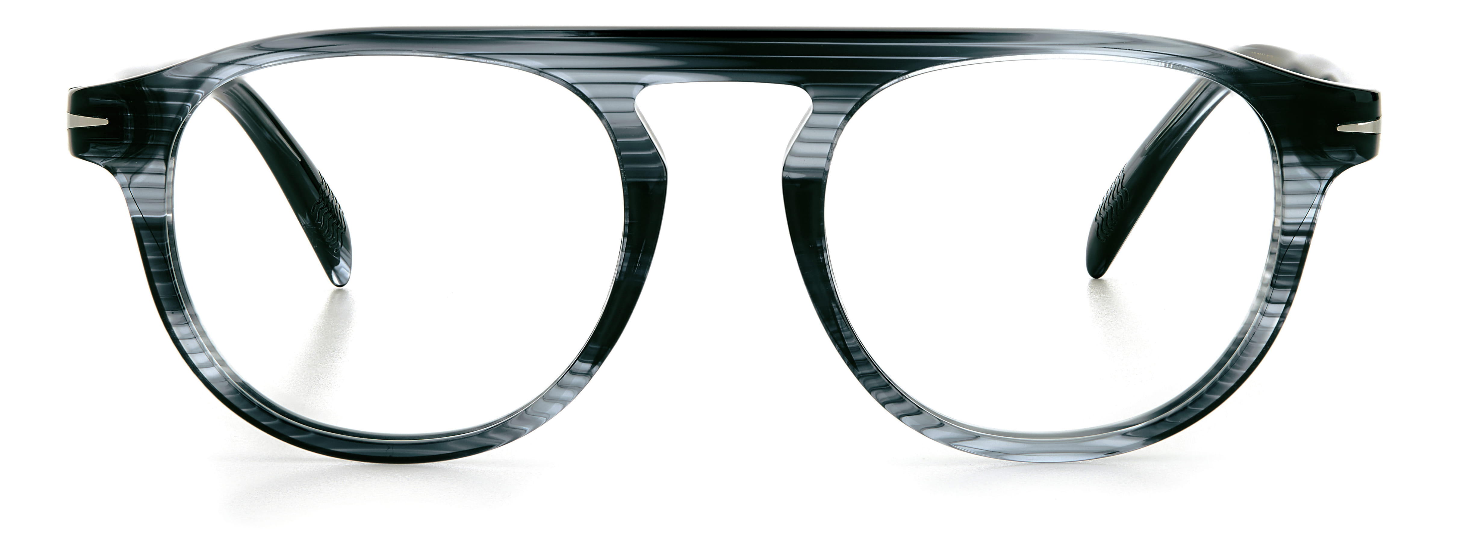 David Beckham DB 7024 Frame Grey Male Full Shell Frame — Grey frame — view 2