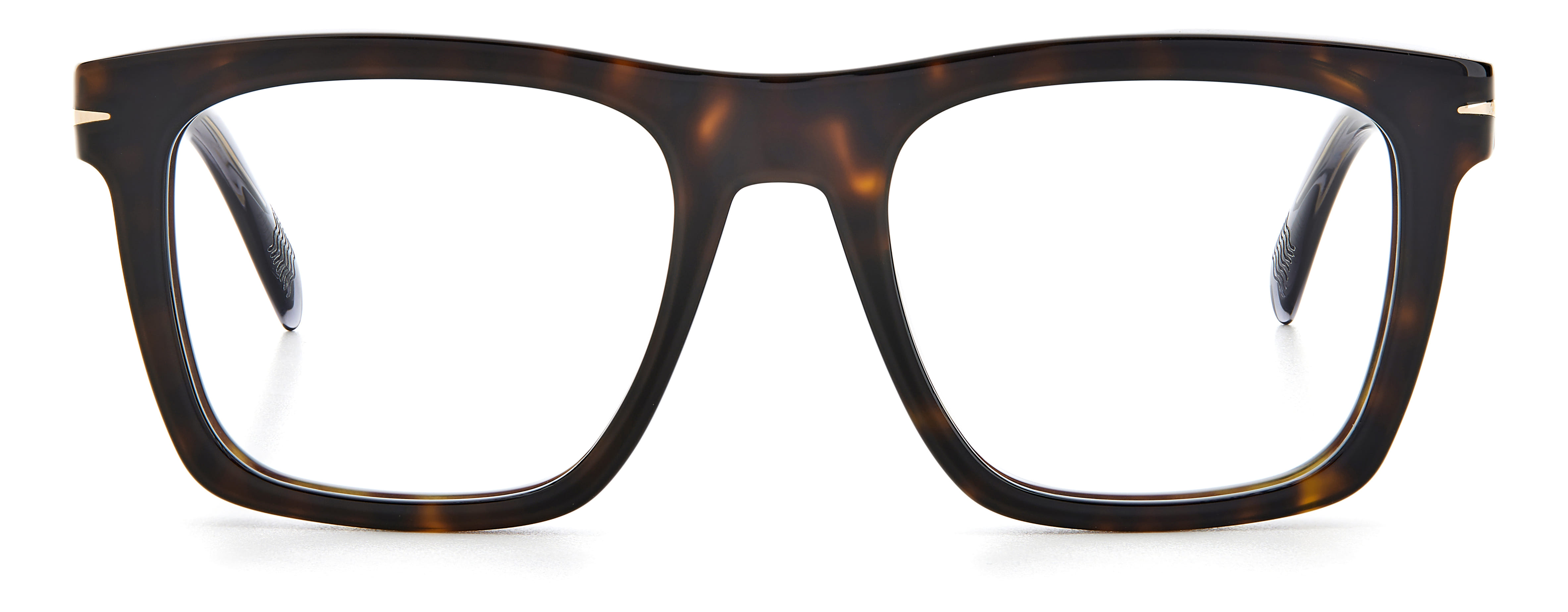 David Beckham DB 7020 Frame Havana Male Full Shell Frame — Havana frame — view 2