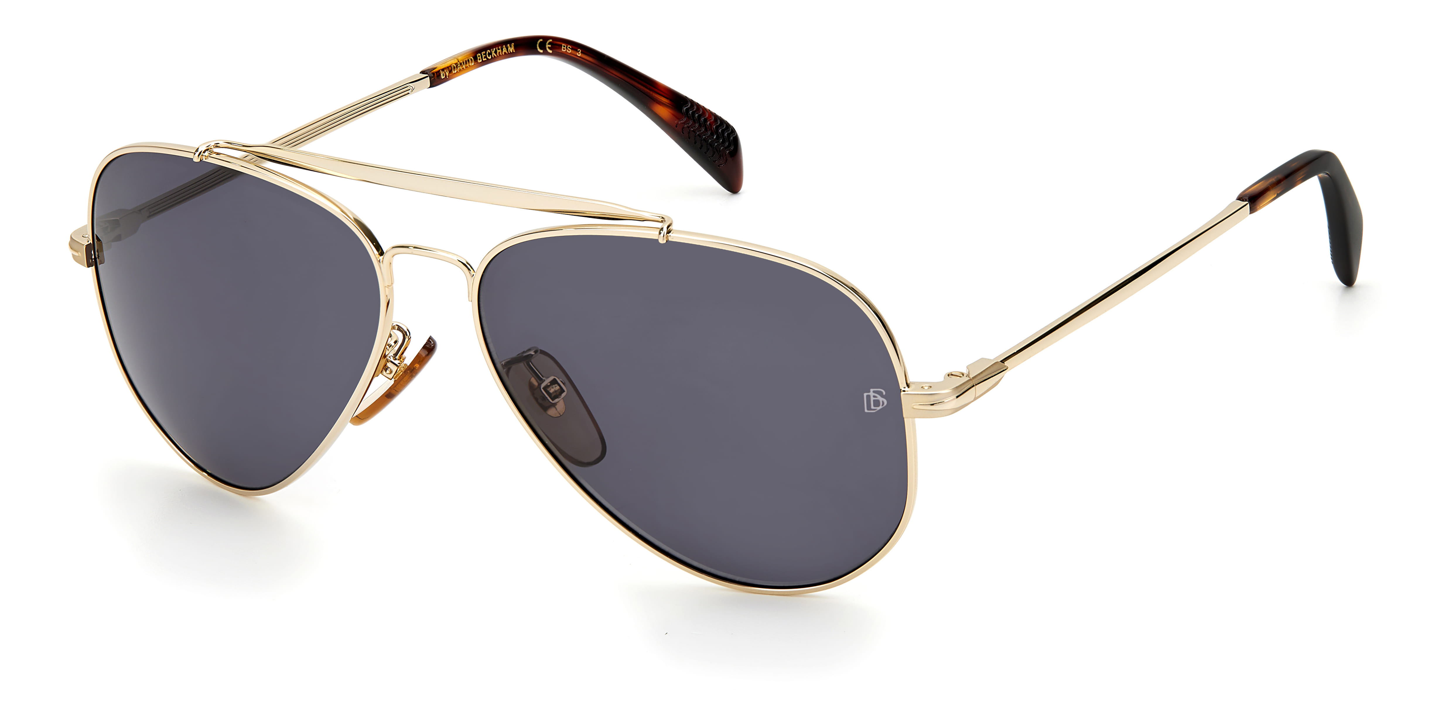 David Beckham DB 1004/S Sunglass Gold Male Full Metal — Gold frame