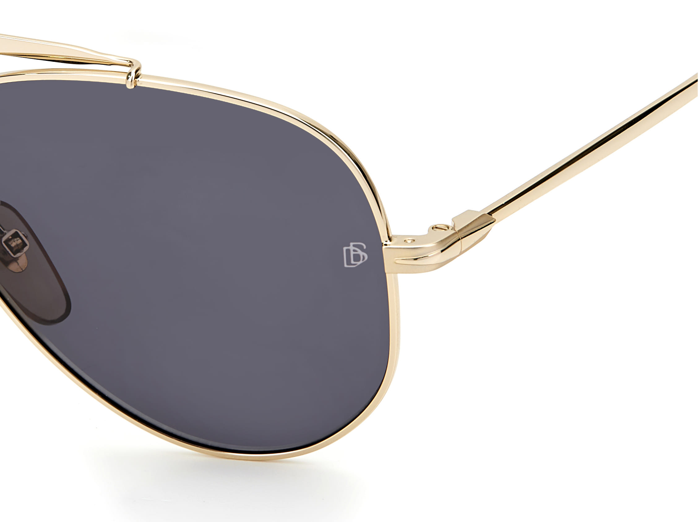 David Beckham DB 1004/S Sunglass Gold Male Full Metal Sunglass — Gold frame — view 3