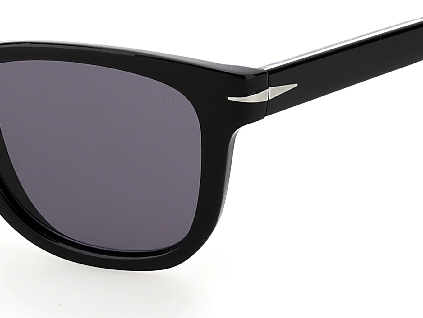 David Beckham DB 1006/S Sunglass Black Male Full Shell Sunglass — Black frame — view 3