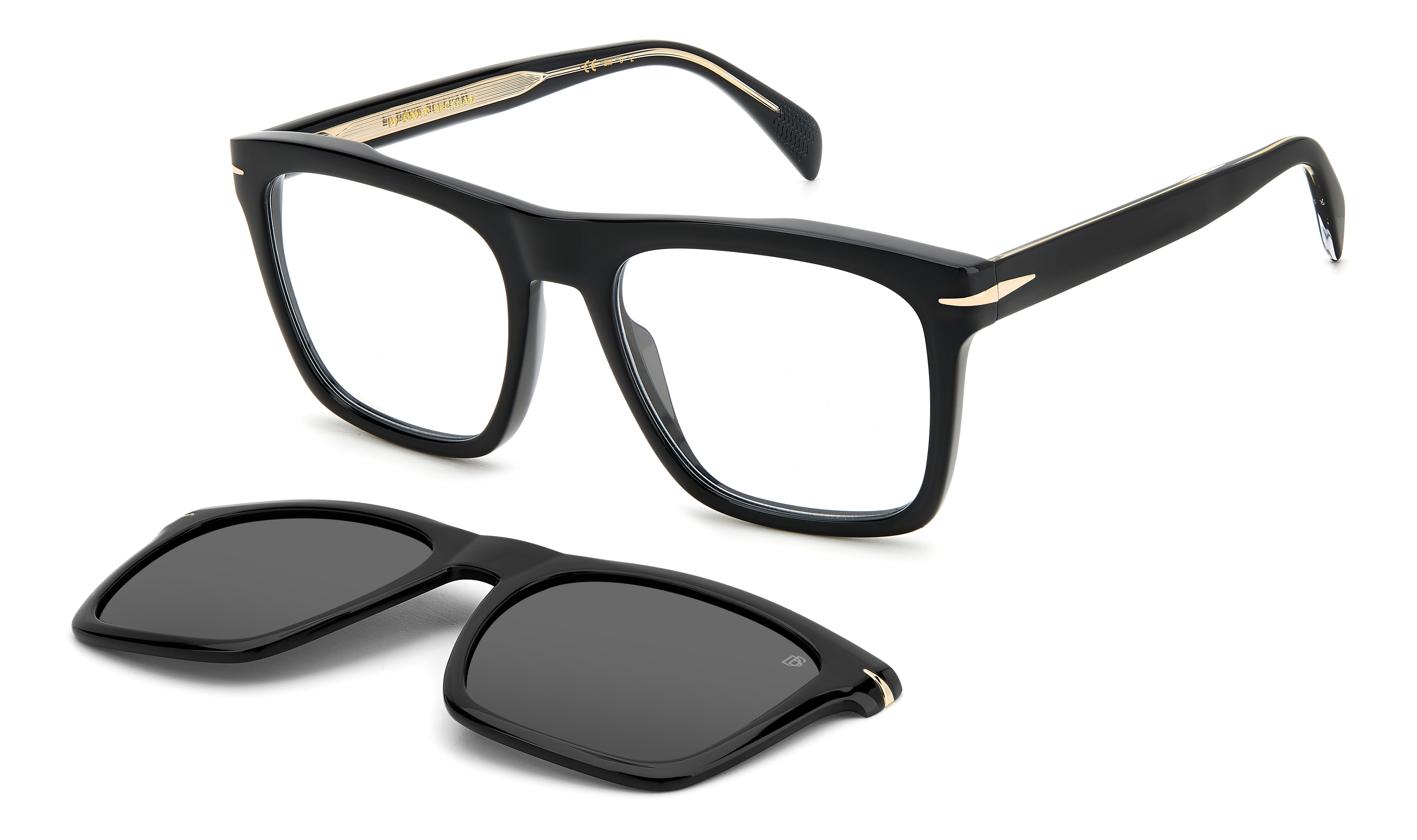 David Beckham DB 7000/CS Sunglass Black Male Full Shell — Black frame