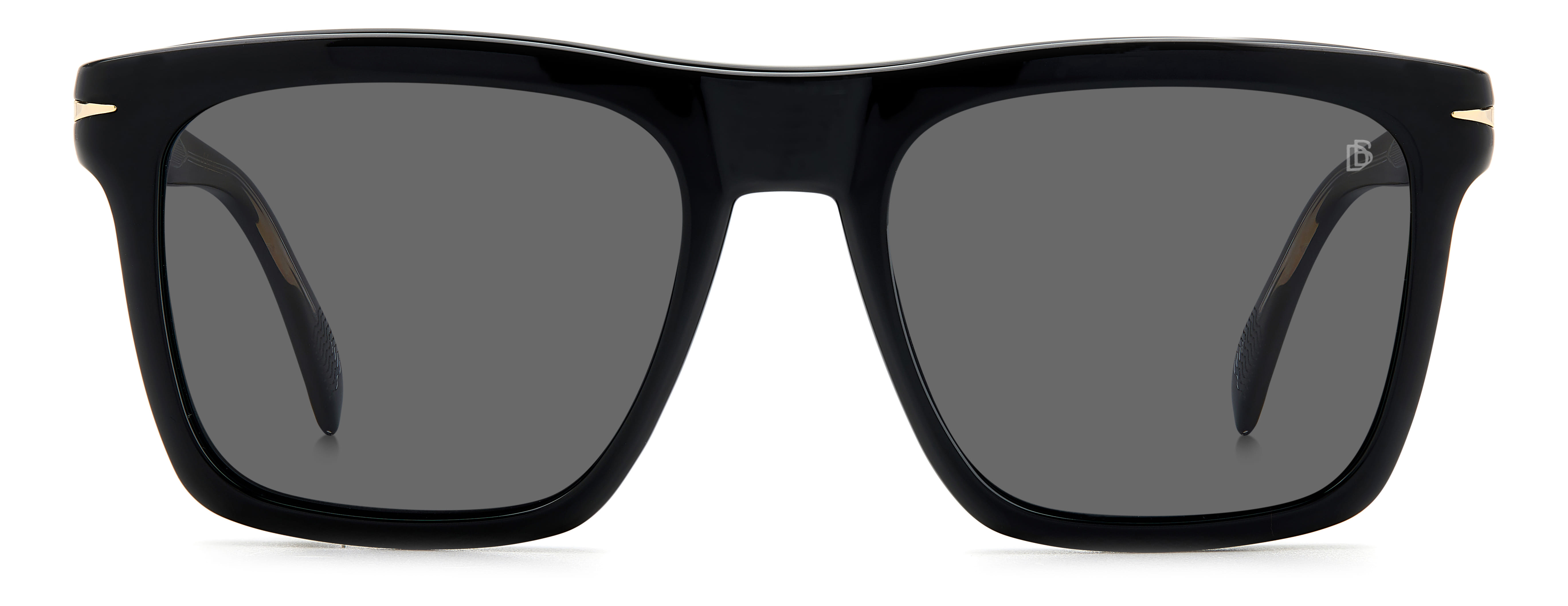 David Beckham DB 7000/CS Sunglass Black Male Full Shell Sunglass — Black frame — view 2