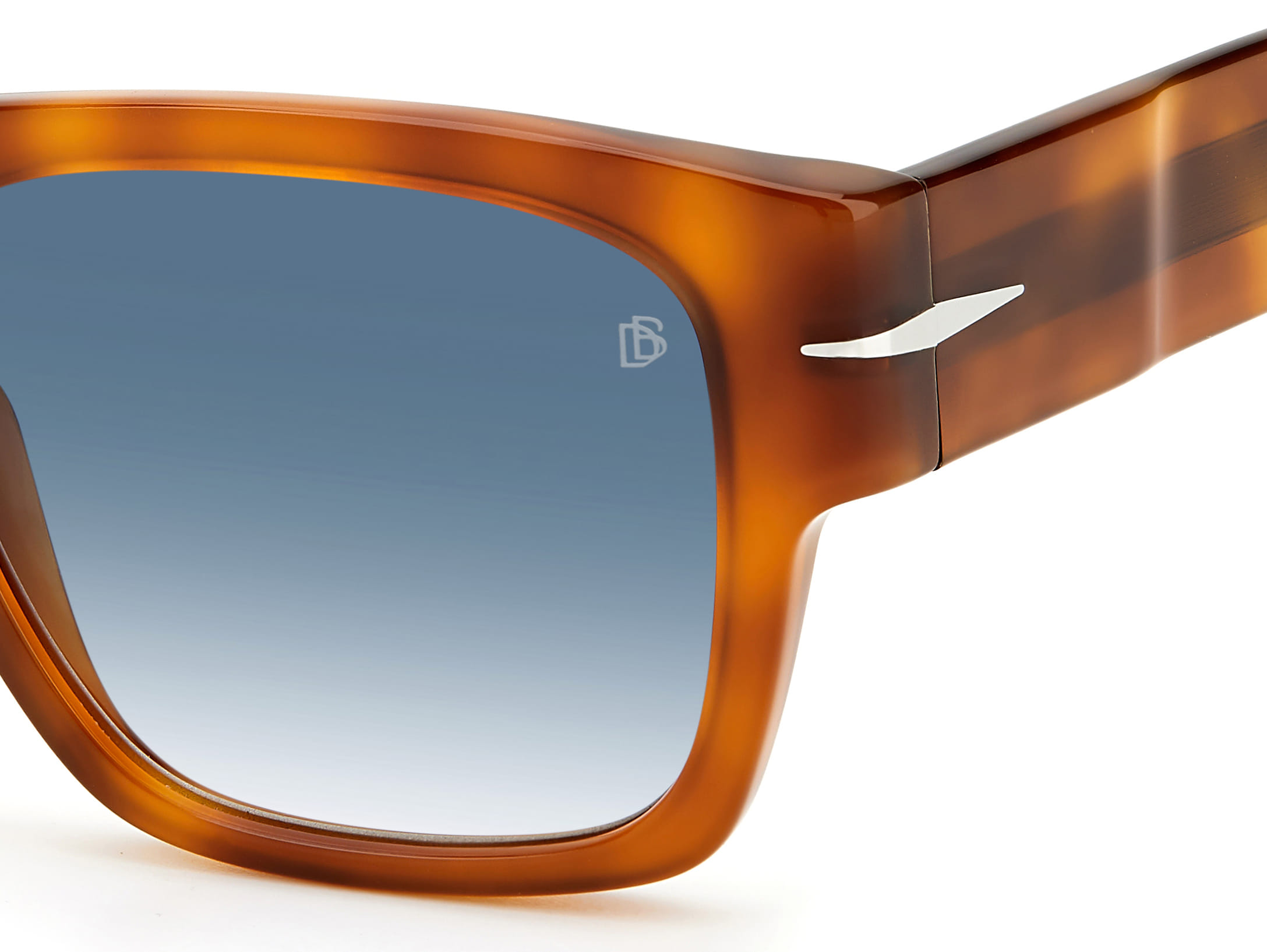 David Beckham DB 700/S/BOLD Sunglass Havana Male Full Shell Sunglass — Havana frame — view 3