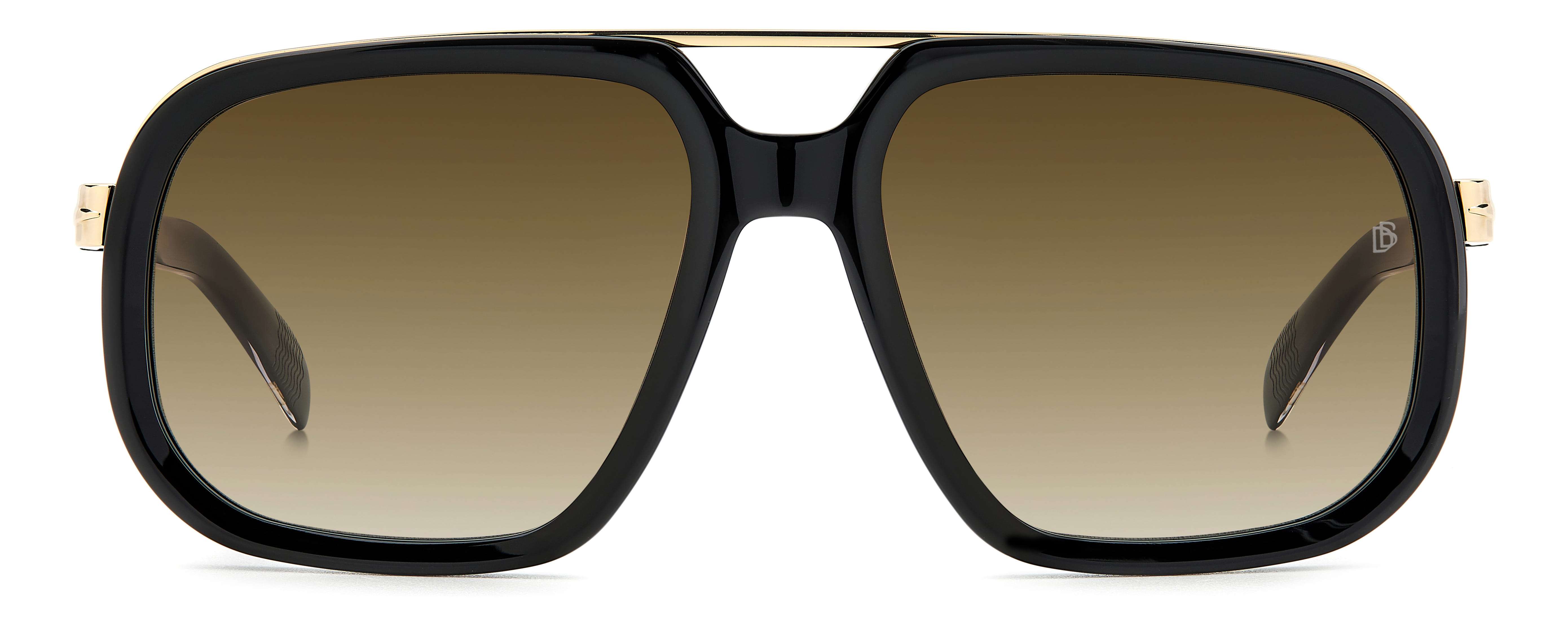 David Beckham DB 7101/S Sunglass Black Male Full Shell Sunglass — view 2