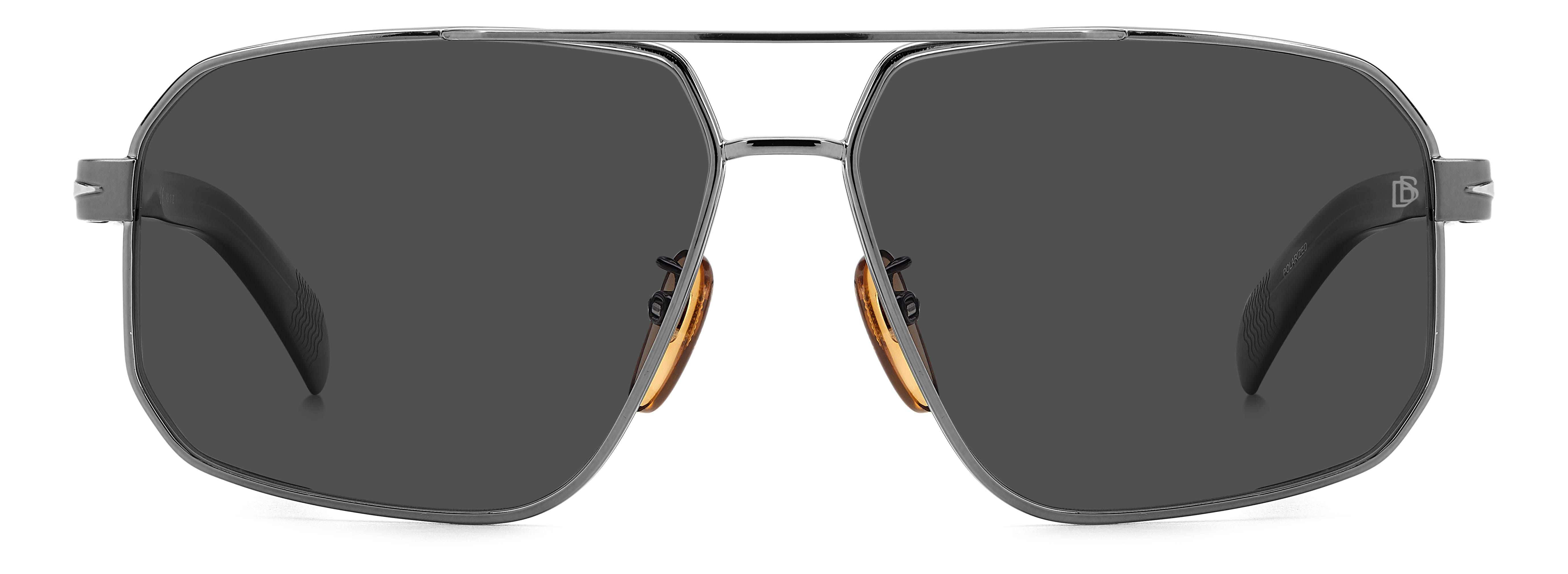 David Beckham DB 7102/S Sunglass Grey Male Full Shell Sunglass — Grey frame — view 2