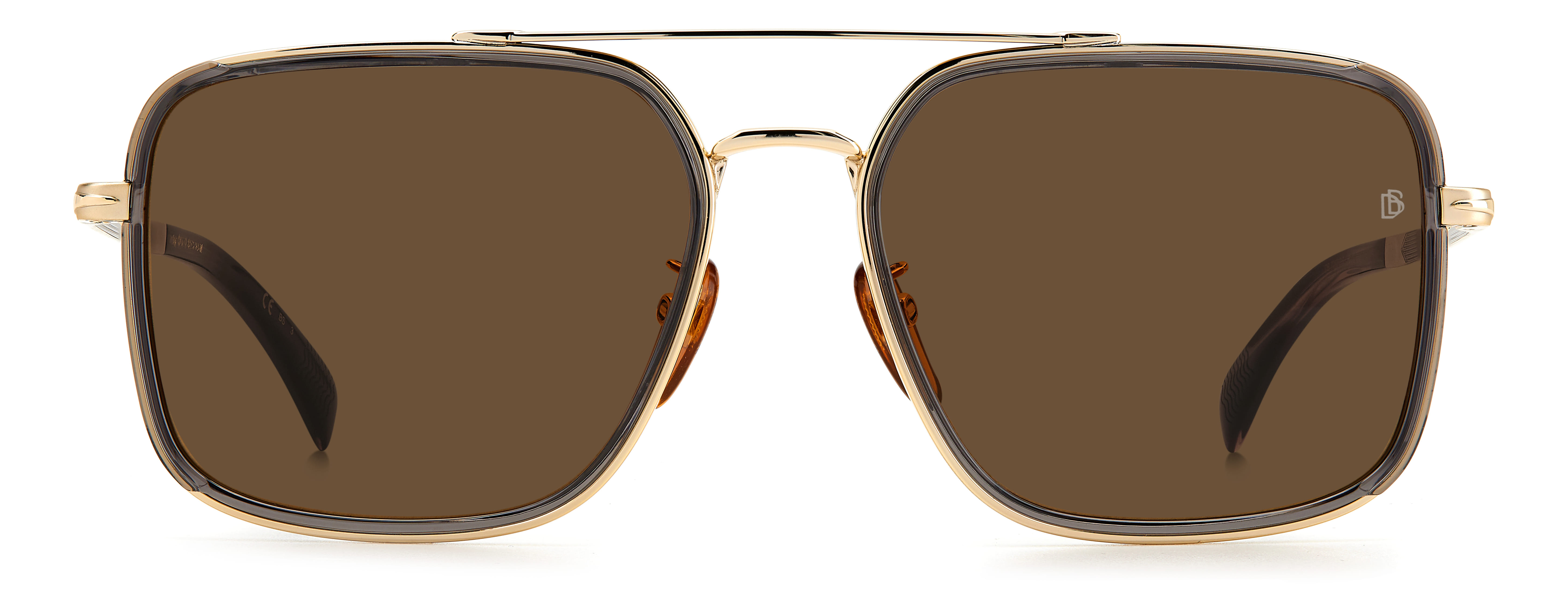 David Beckham DB 7083/G/S Sunglass Grey Male Full Metal Sunglass — Grey frame — view 2