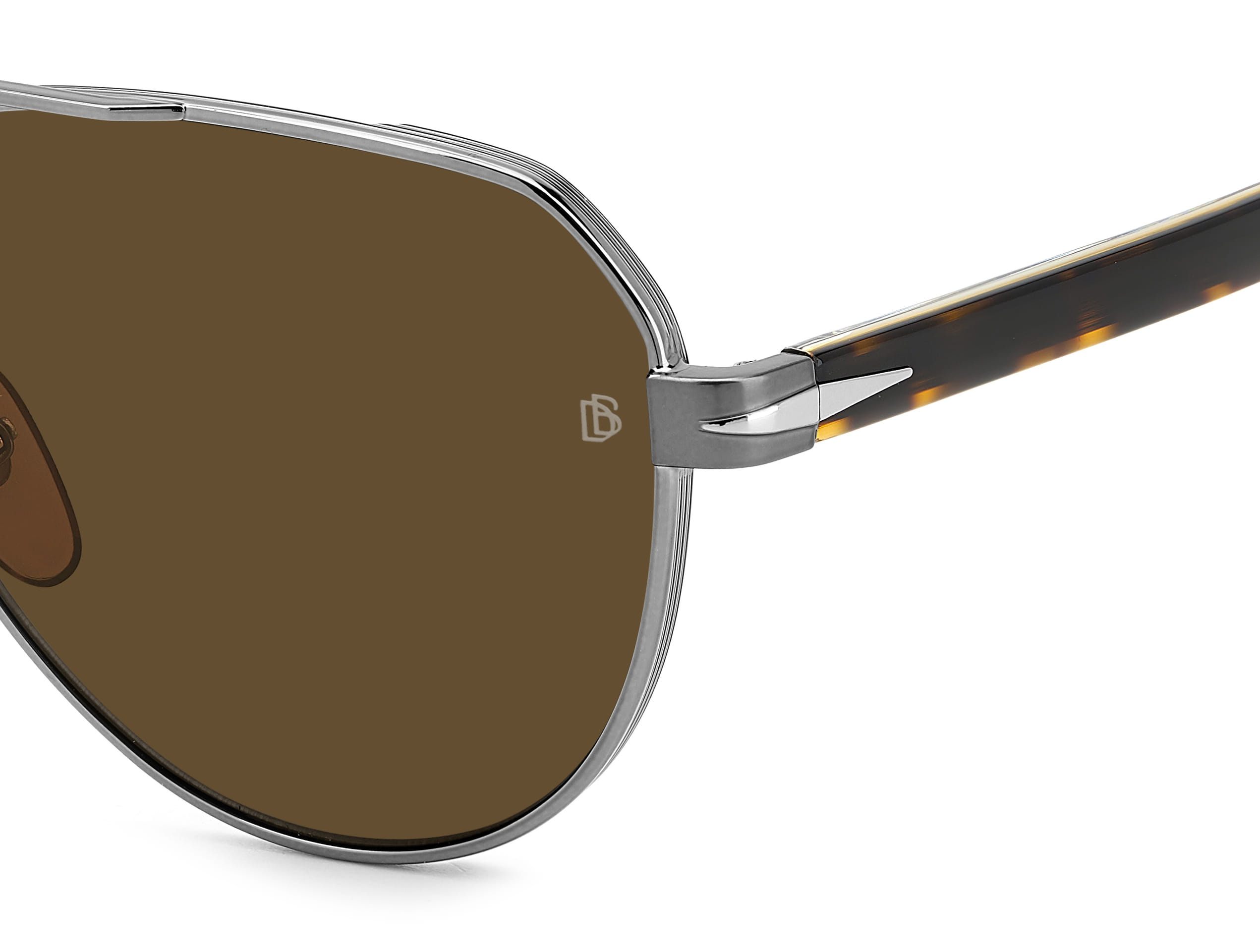 David Beckham DB 1121/G/S Sunglass Grey Male Full Shell Sunglass — Grey frame — view 3