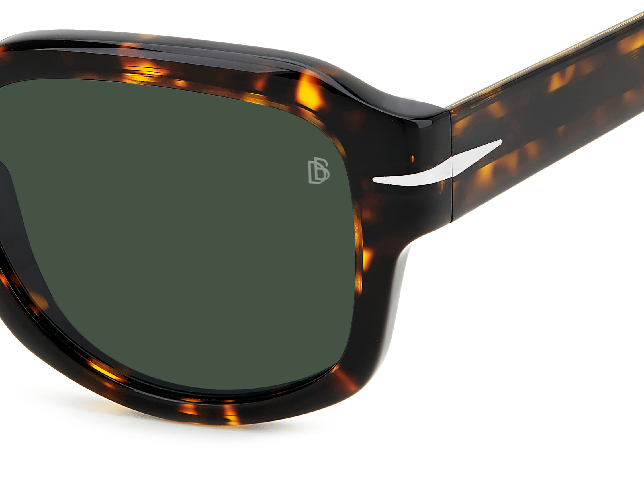 David Beckham DB 7098/S Sunglass Havana Male Full Shell Sunglass — Havana frame — view 3