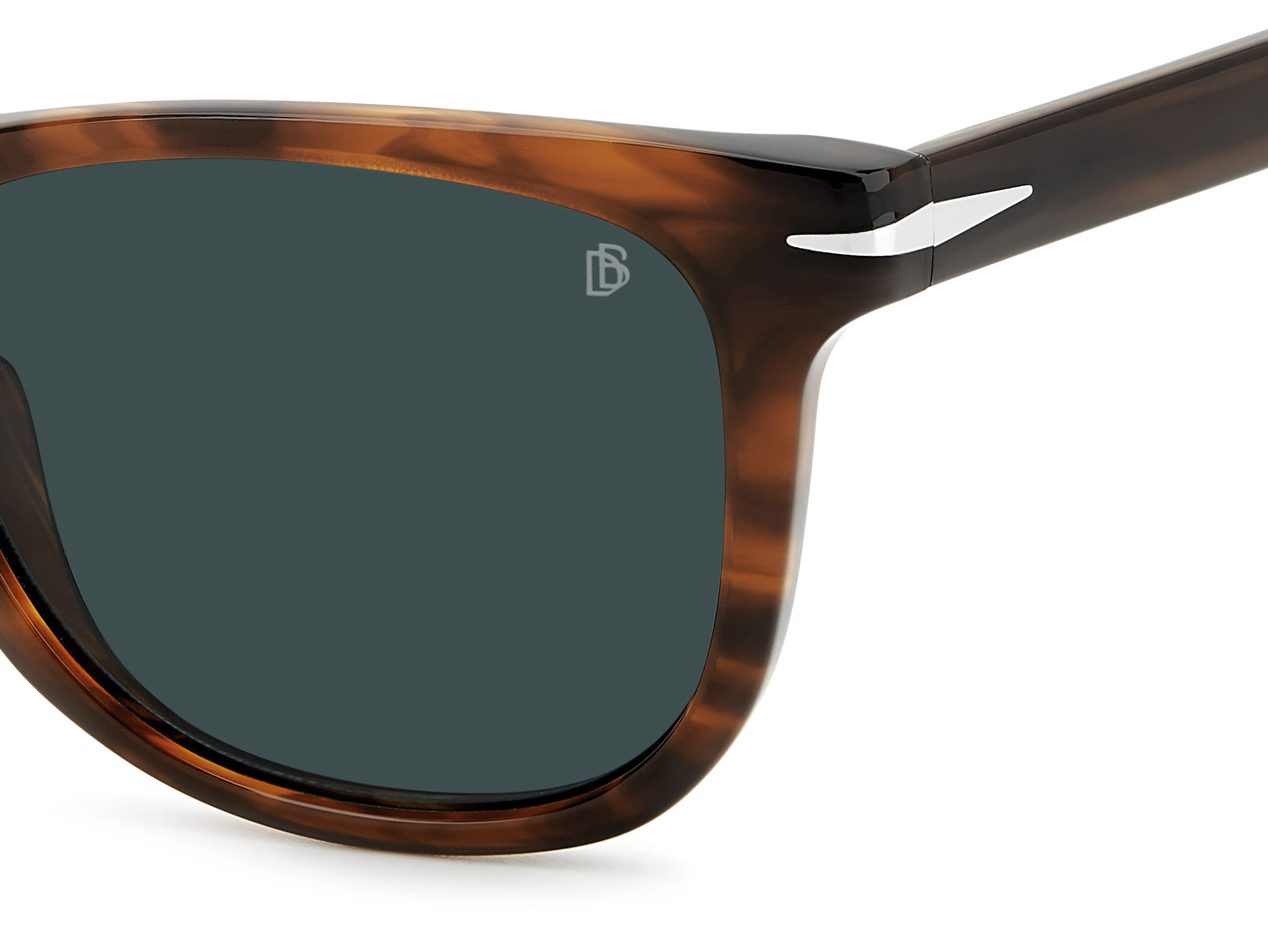 David Beckham DB 1113/S Sunglass Brown Male Full Shell Sunglass — Brown frame — view 3