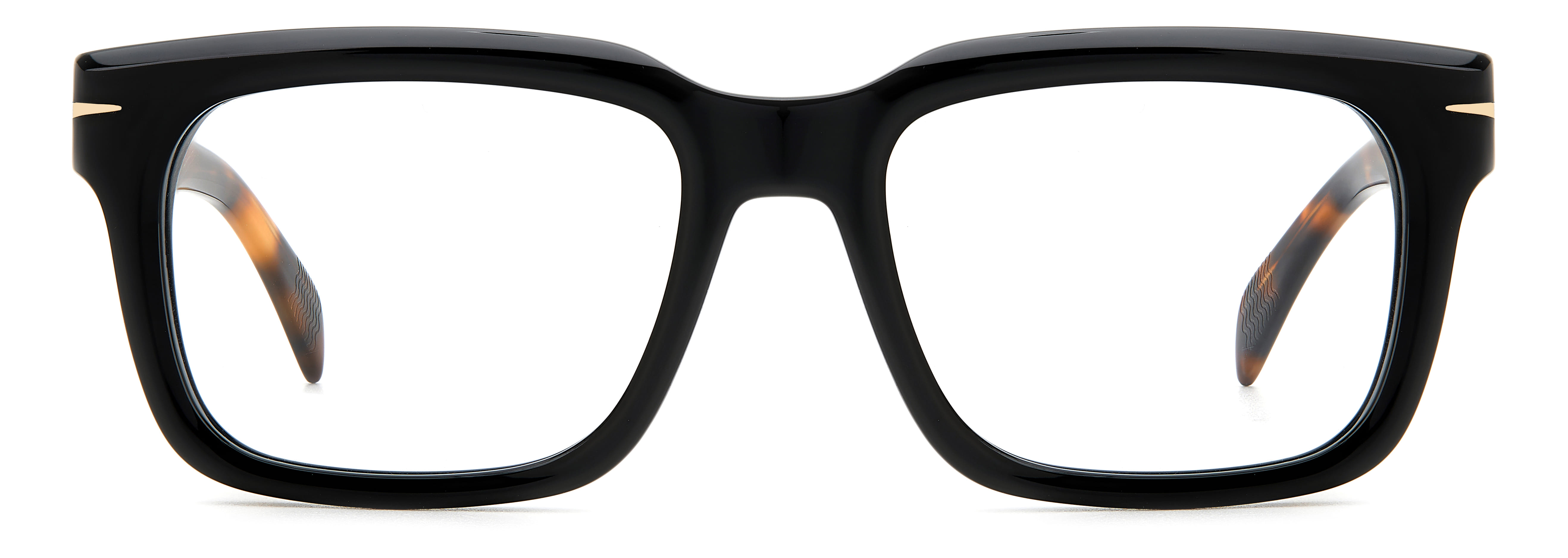David Beckham DB 7107 Frame Black Male Full Shell Frame — Black frame — view 2