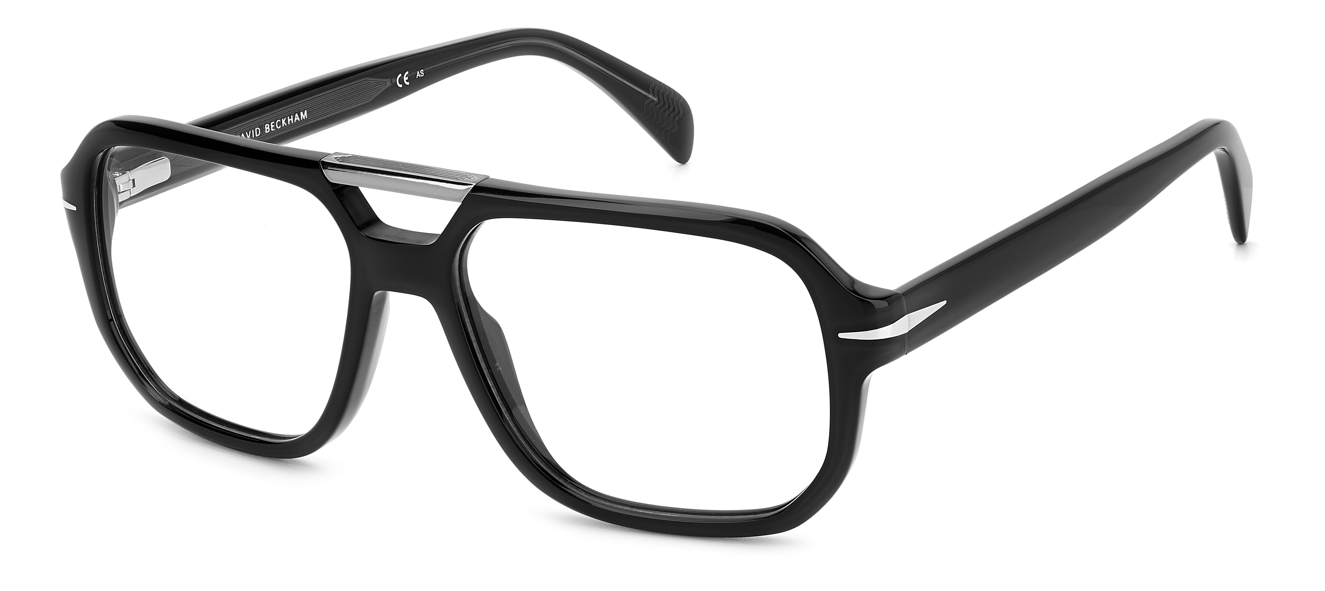 David Beckham Smile FR David Beckham DB 7108 Frame Black Male Shell Shell Frame — Black frame — view 1