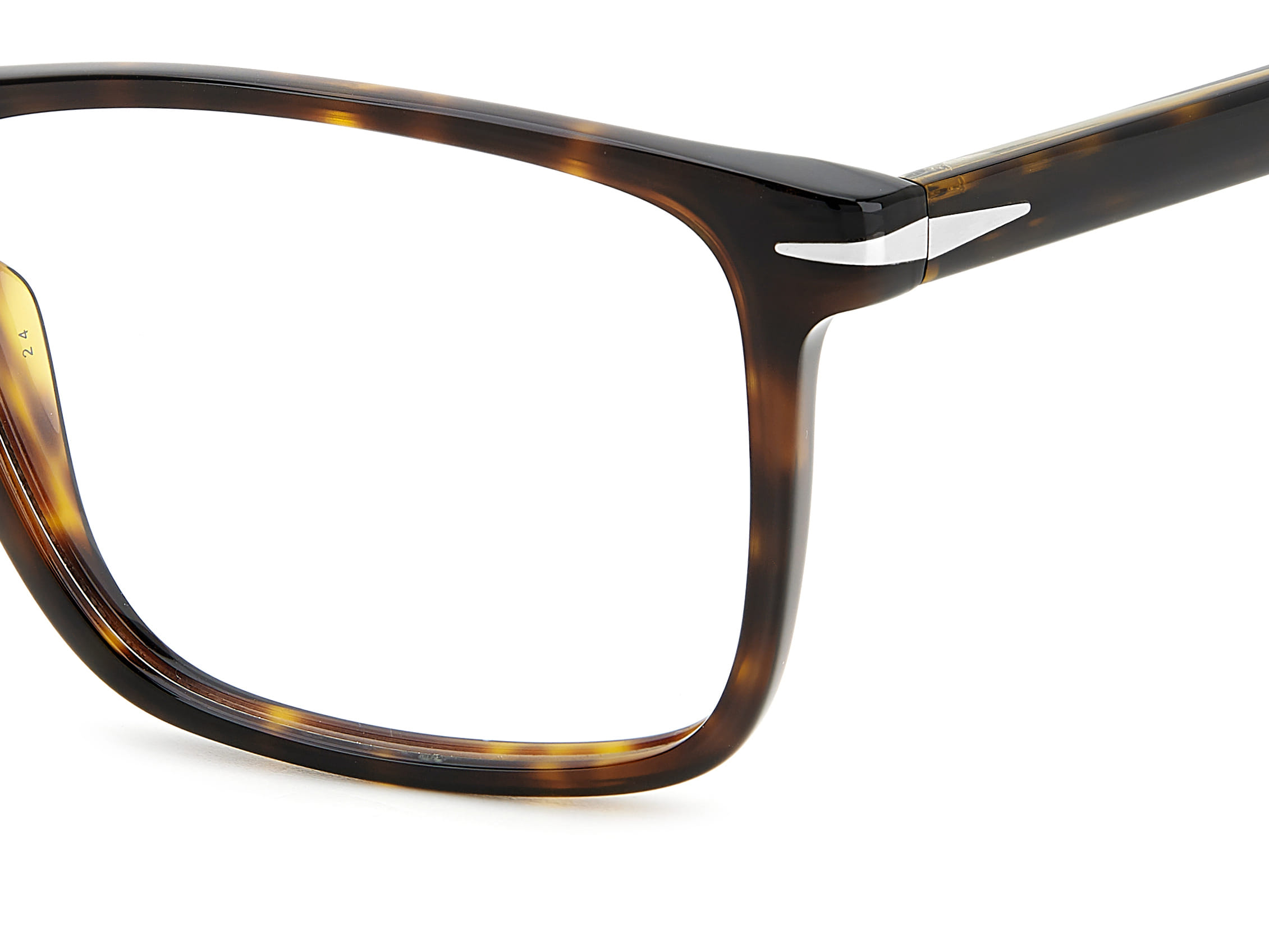 David Beckham DB 1124 Frame Havana Male Full Shell Frame — Havana frame — view 3