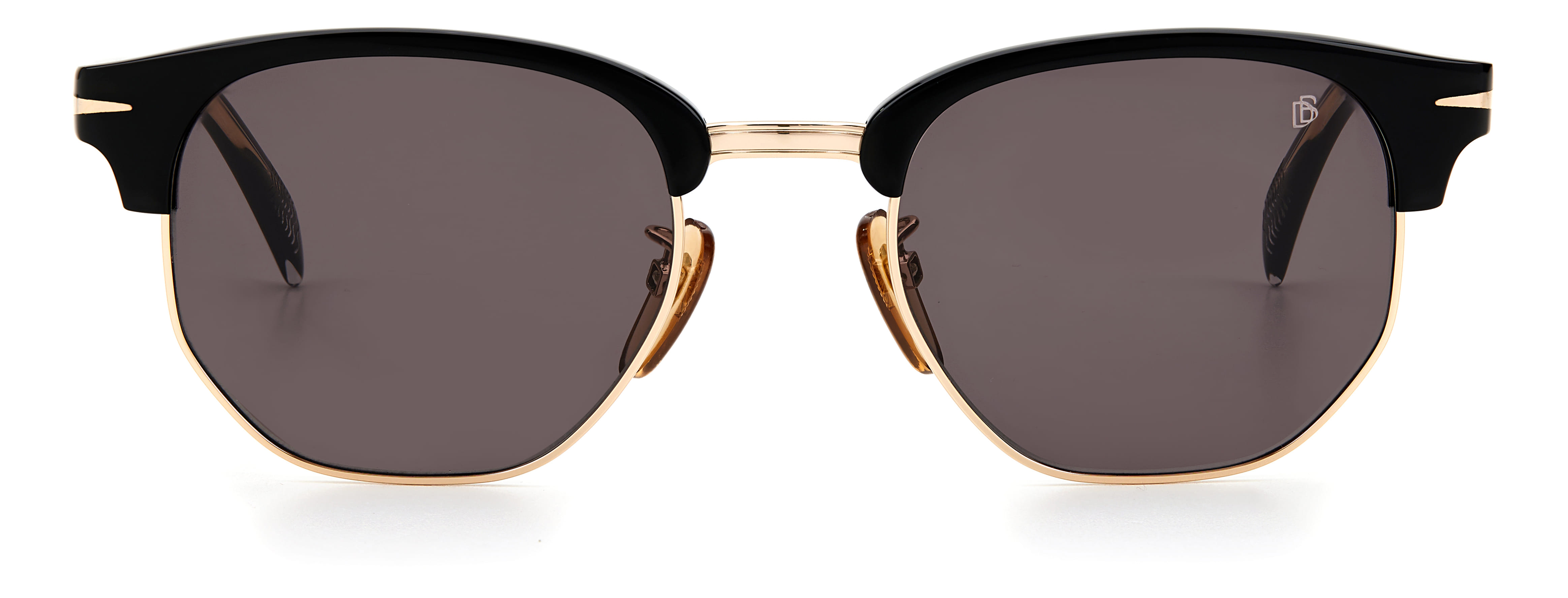 David Beckham DB 1002/S Sunglass Black Male Full Shell Sunglass — Black frame — view 2