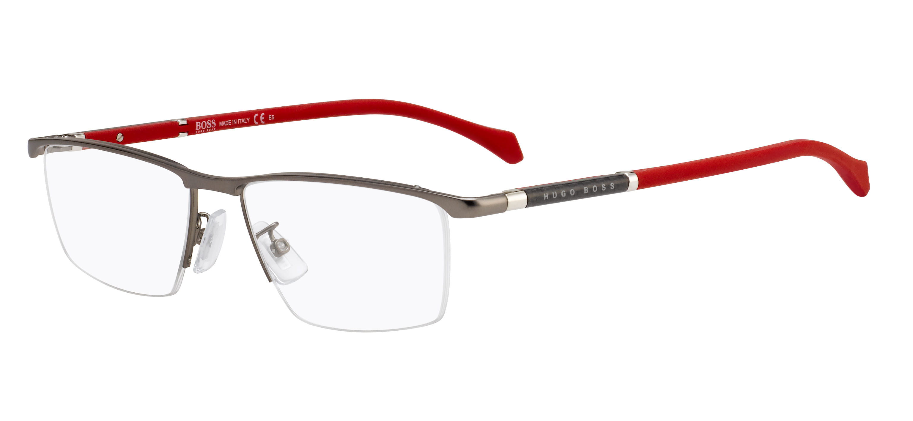 Hugo Boss BOSS 1104/F Frame Grey Male Supra Rubber — Black frame