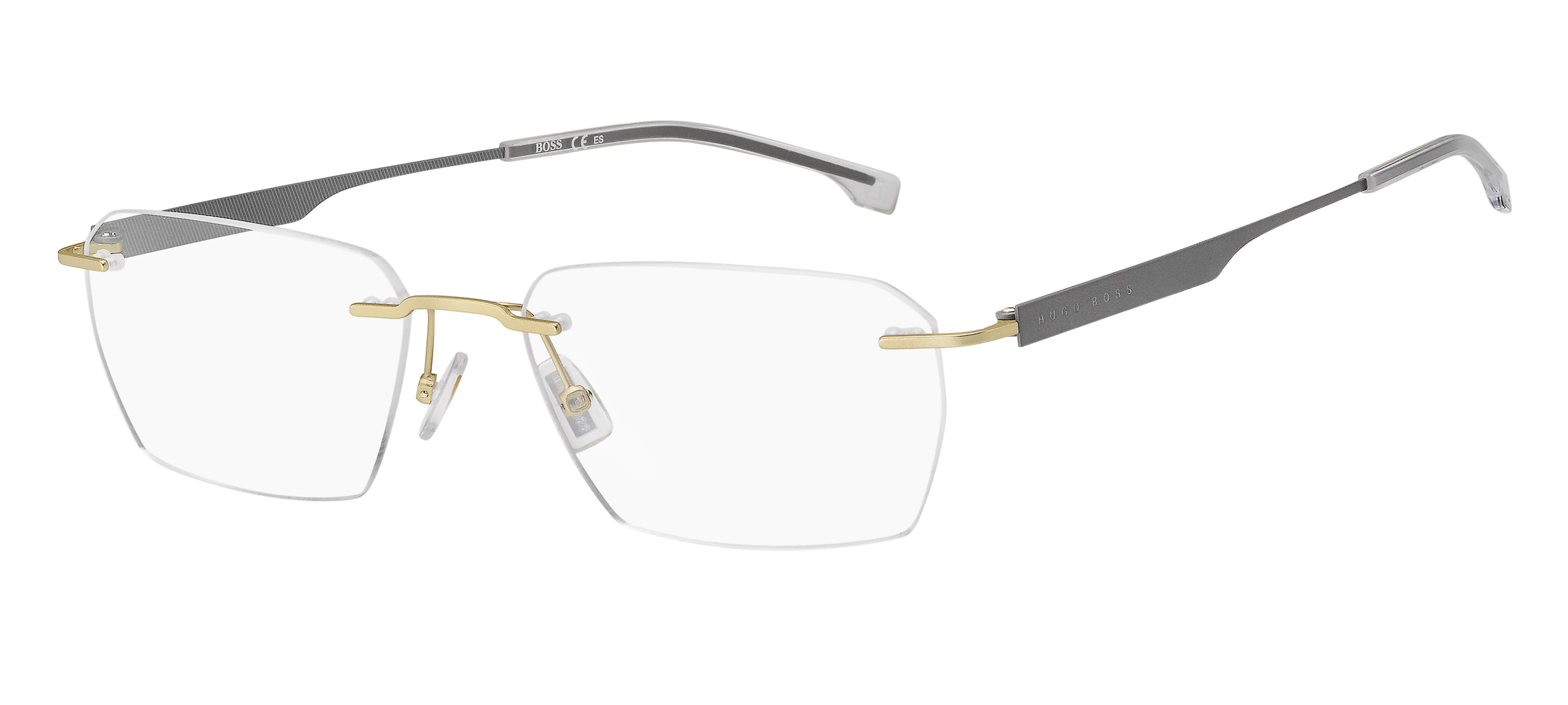 Hugo Boss BOSS 1265/A Frame Gold Male RimLess Titanium Frame — Gold frame — view 1