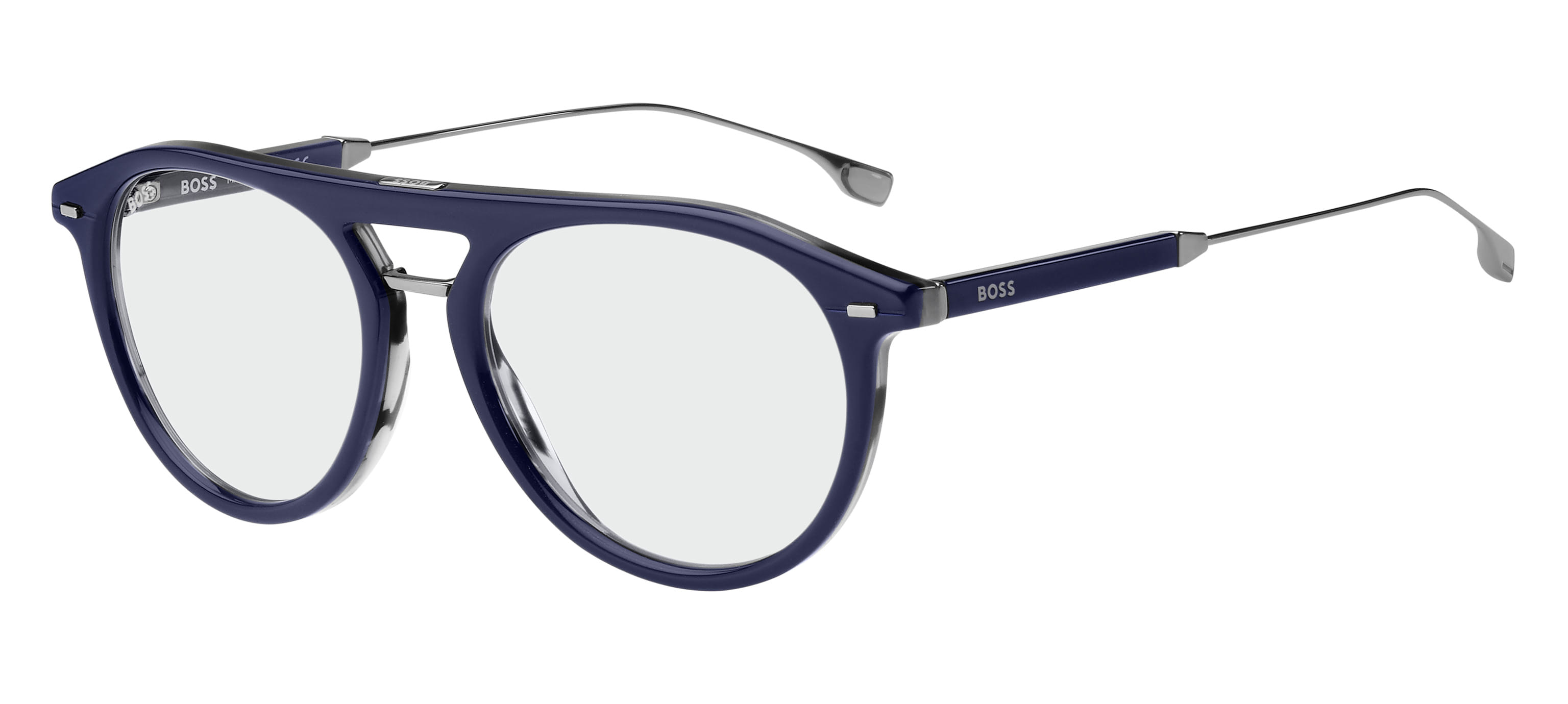 Hugo Boss 1358/BB Frame Blue Male Full Shell with Metal Frame — Blue frame — view 1