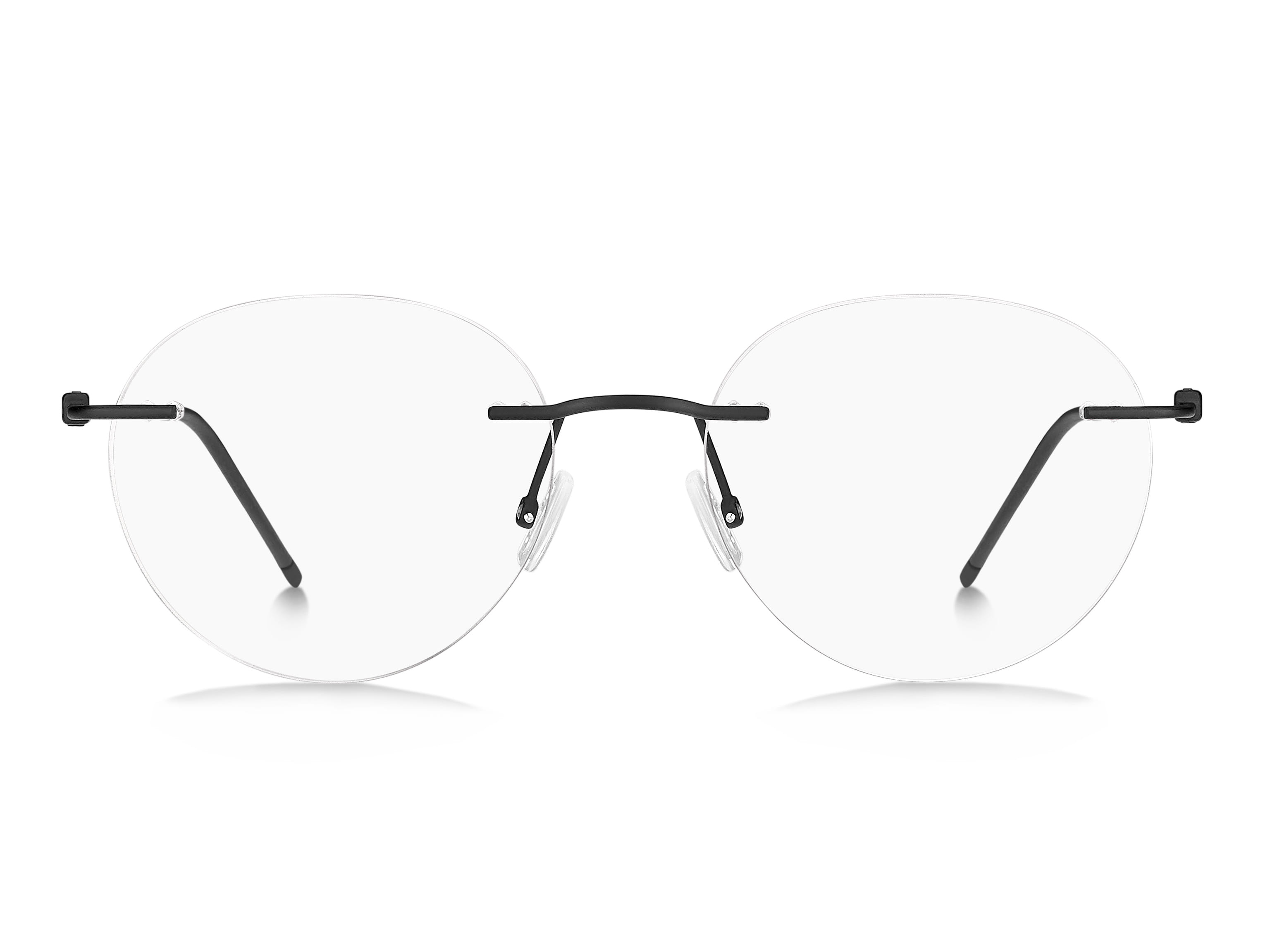 Hugo Boss BOSS 1422 Frame Matt Black Male RimLess Stainless Frame — Matt Black frame — view 2
