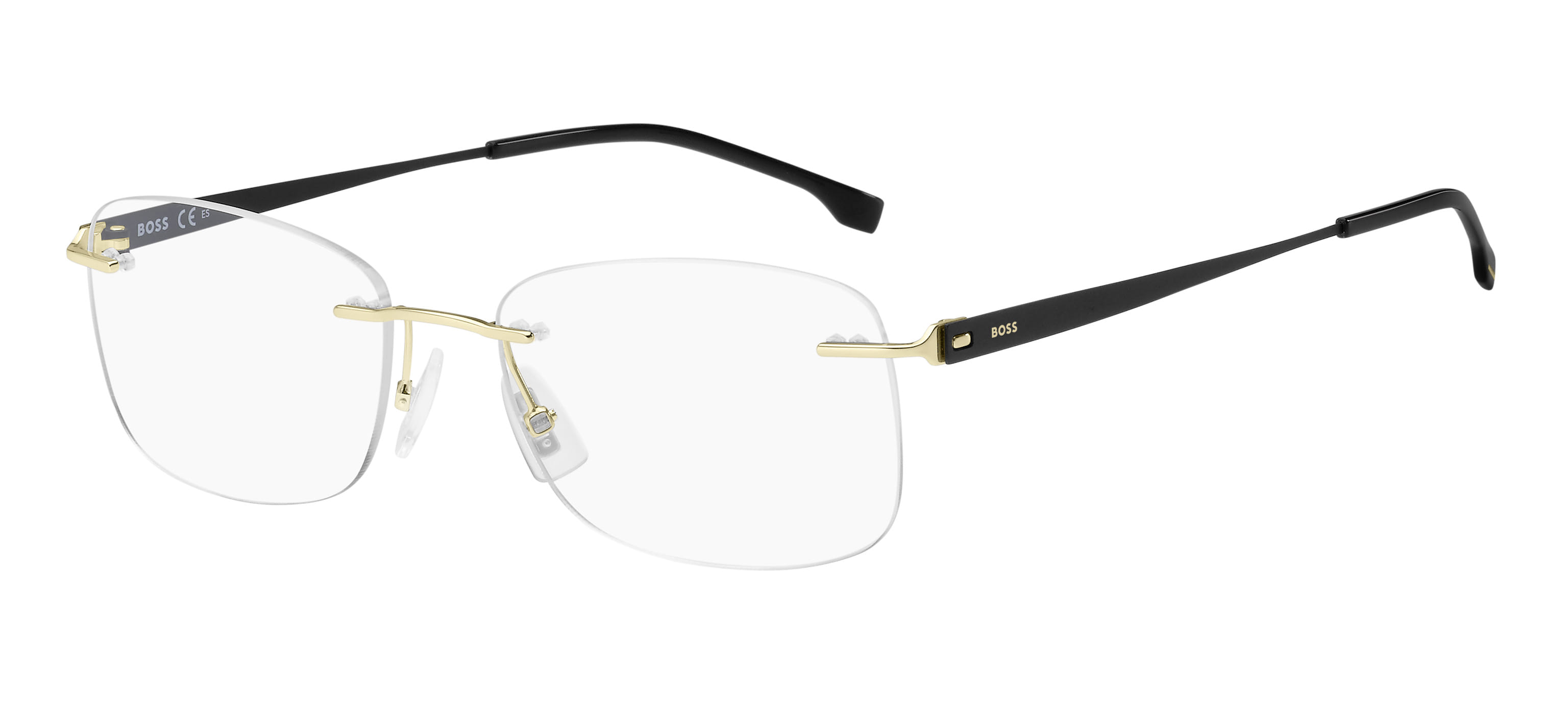 Hugo Boss BOSS 1424 Frame Gold Male RimLess Titanium — Gold frame