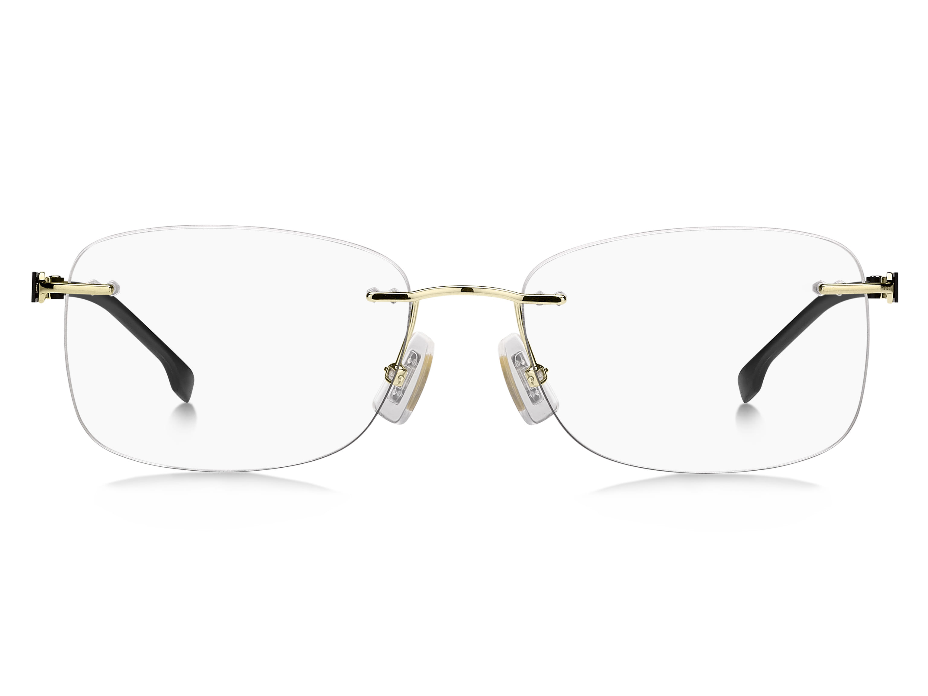 Hugo Boss BOSS 1424 Frame Gold Male RimLess Titanium Frame — Gold frame — view 2