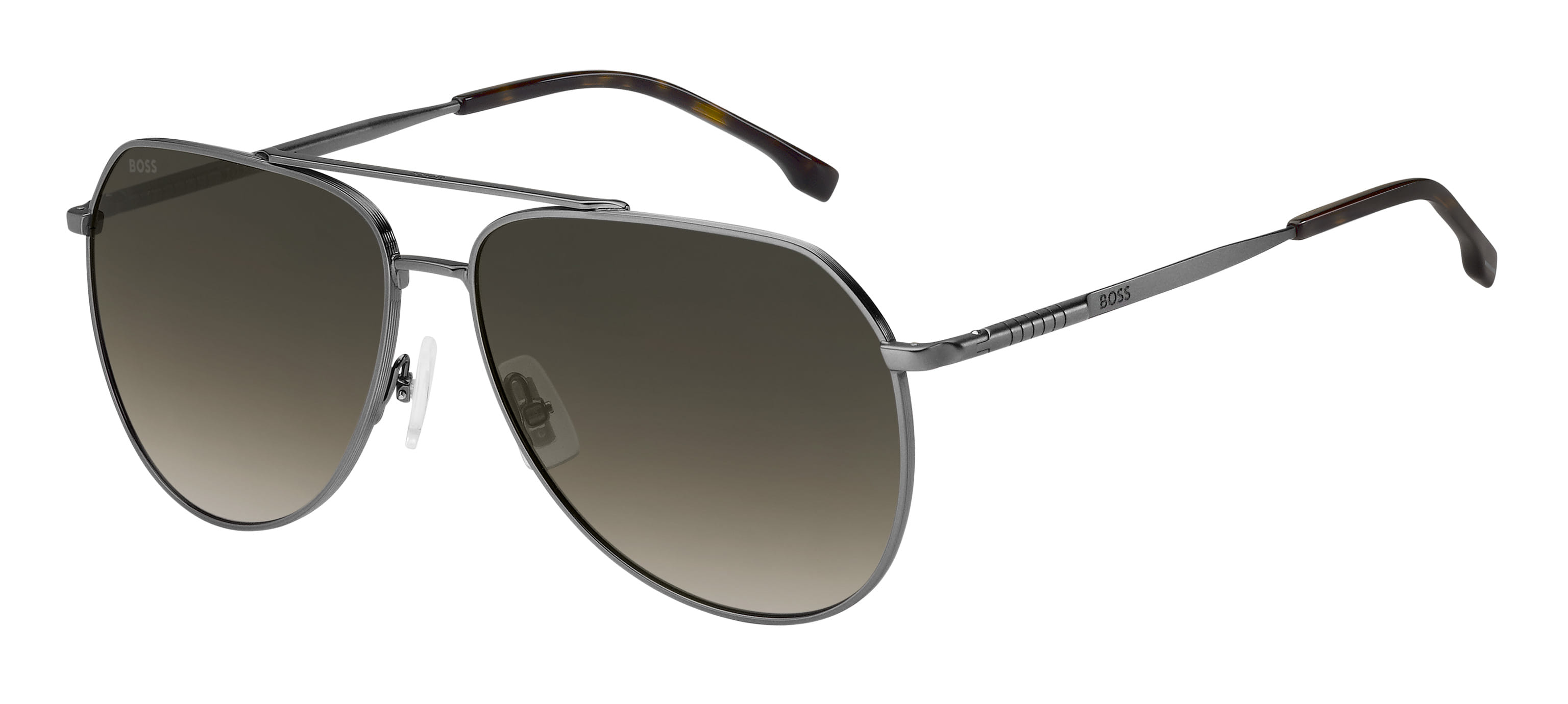Hugo Boss BOSS 1447/S Sunglass Grey Male Full Metal — Grey frame
