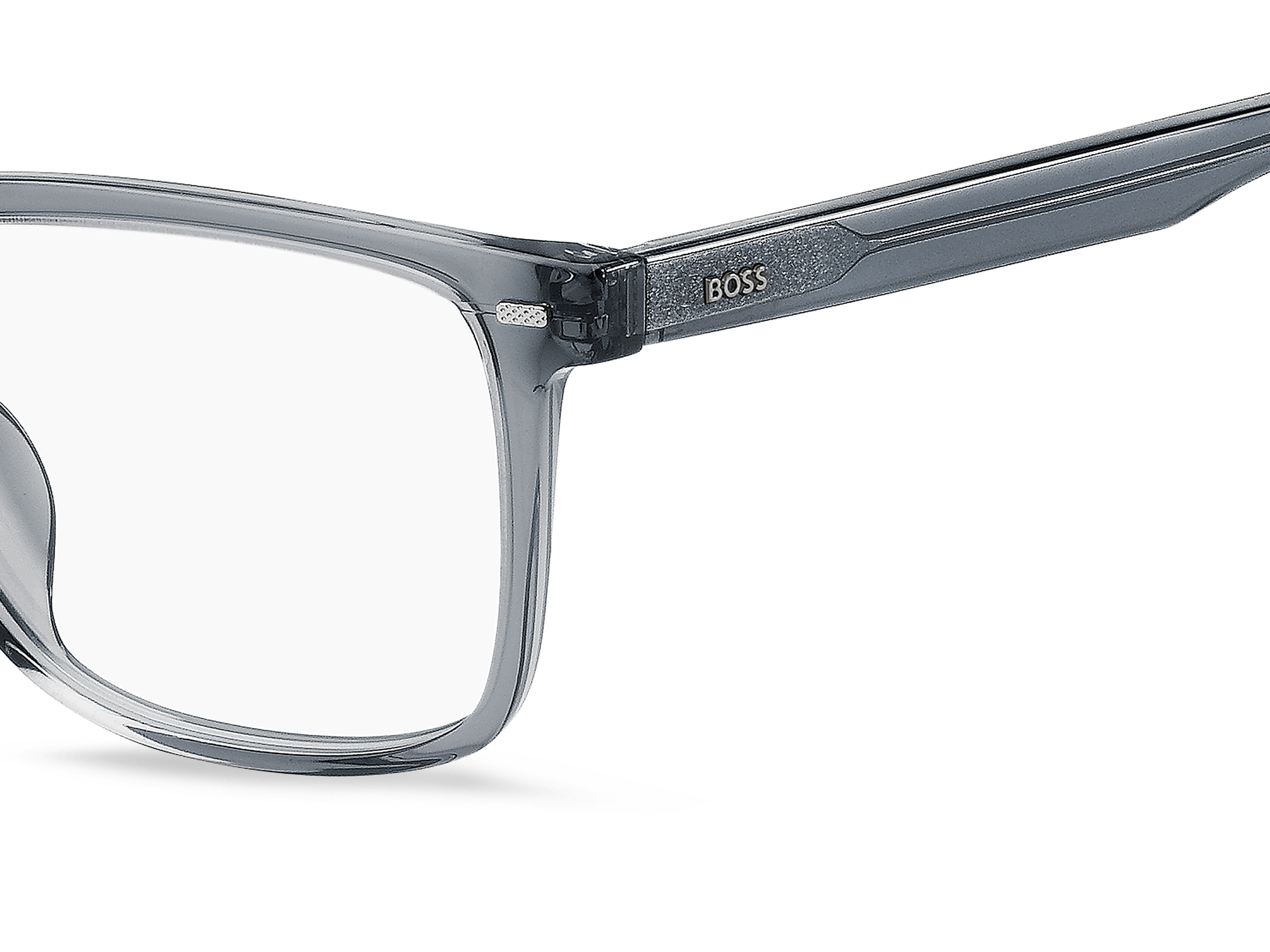 Hugo Boss BOSS 1480/F Frame Transparent Grey Male Full Shell Frame — Transparent Grey frame — view 3