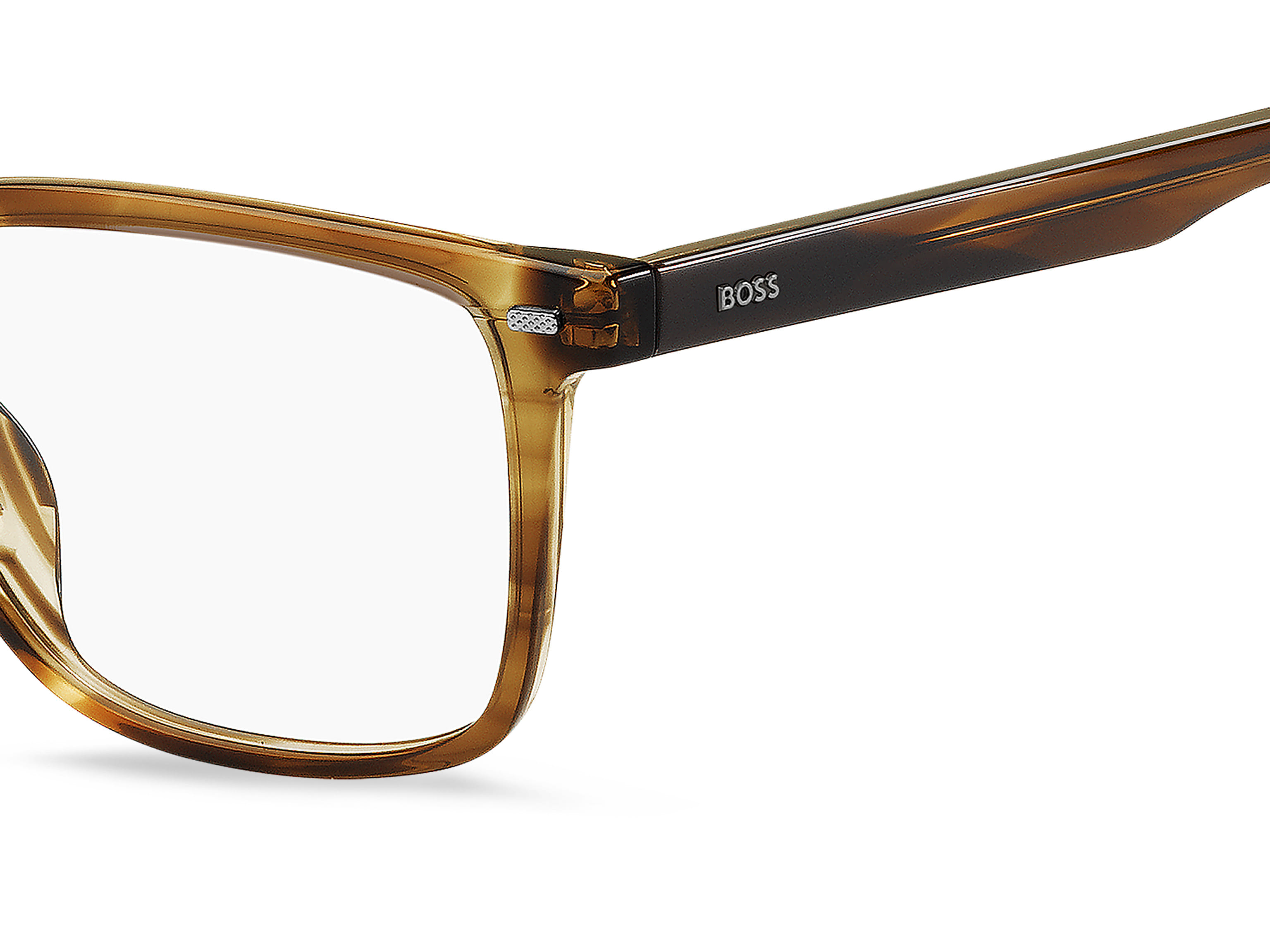 Hugo Boss BOSS 1480/F Frame Transparent Brown Male Full Shel Frame — Transparent Brown frame — view 3