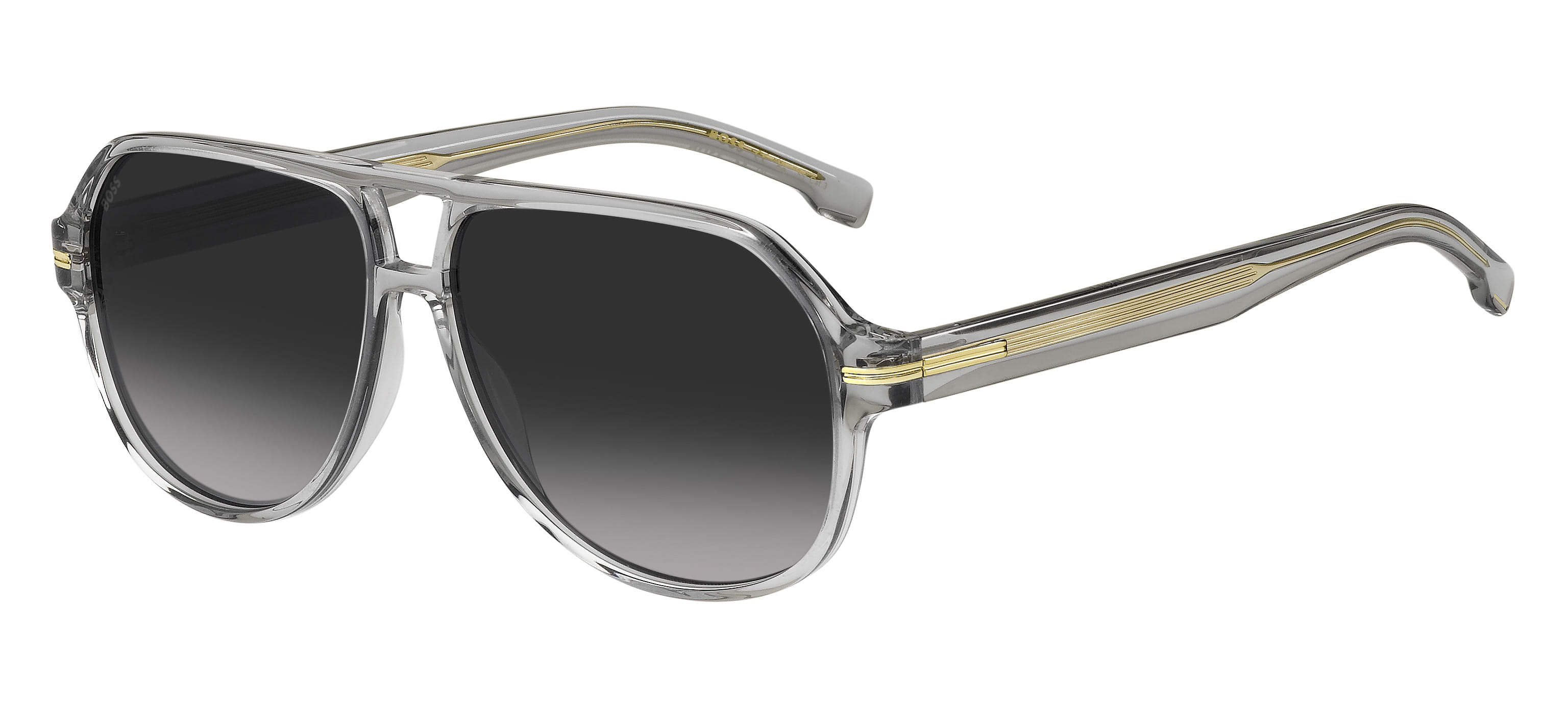 Hugo Boss BOSS 1507/S Sunglass Transparent Grey Male Full Sh — Transparent Grey frame