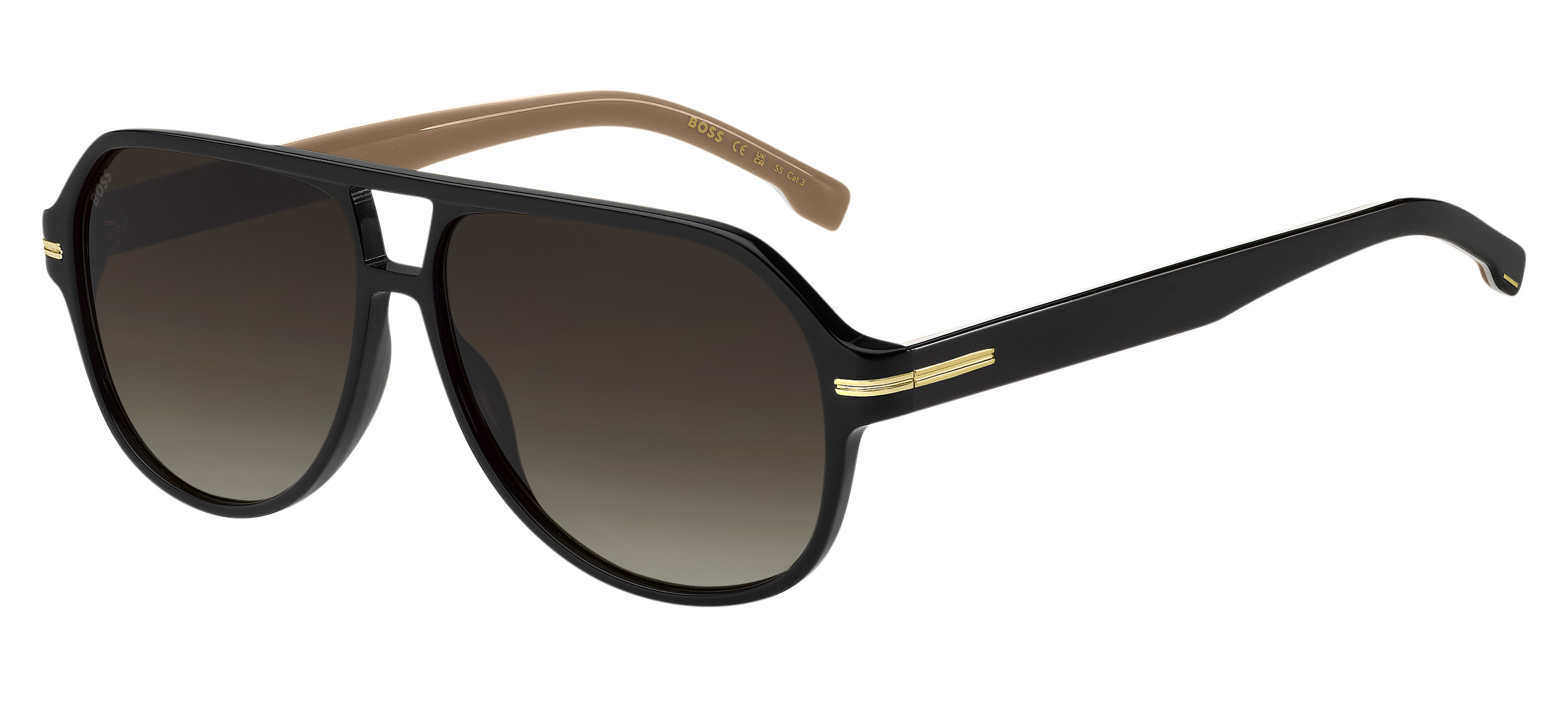 Hugo Boss BOSS 1507/S Sunglass Black Male Full Shell — Black frame