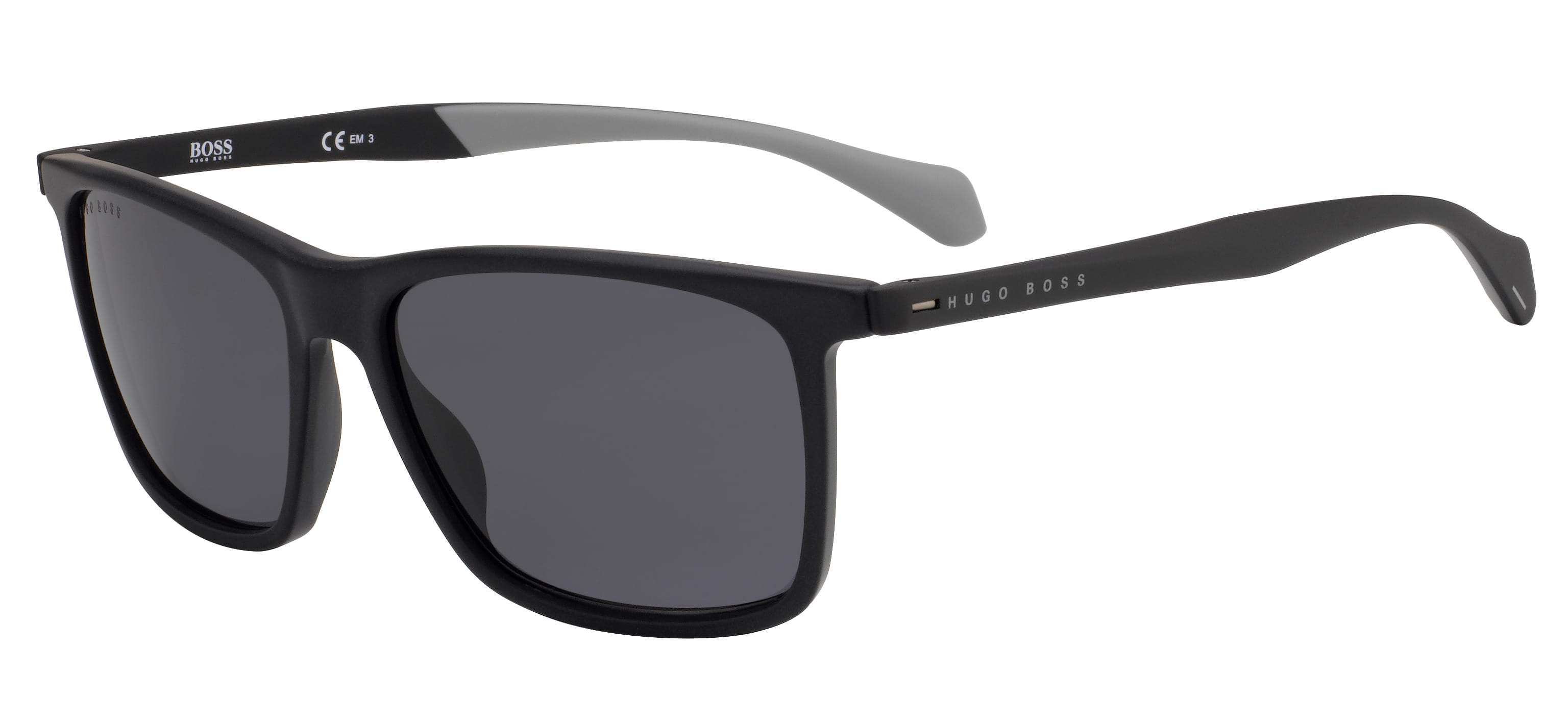 Hugo Boss BOSS 1078/S Sunglass Black Male Full Rubber Sunglass — Black frame — view 1