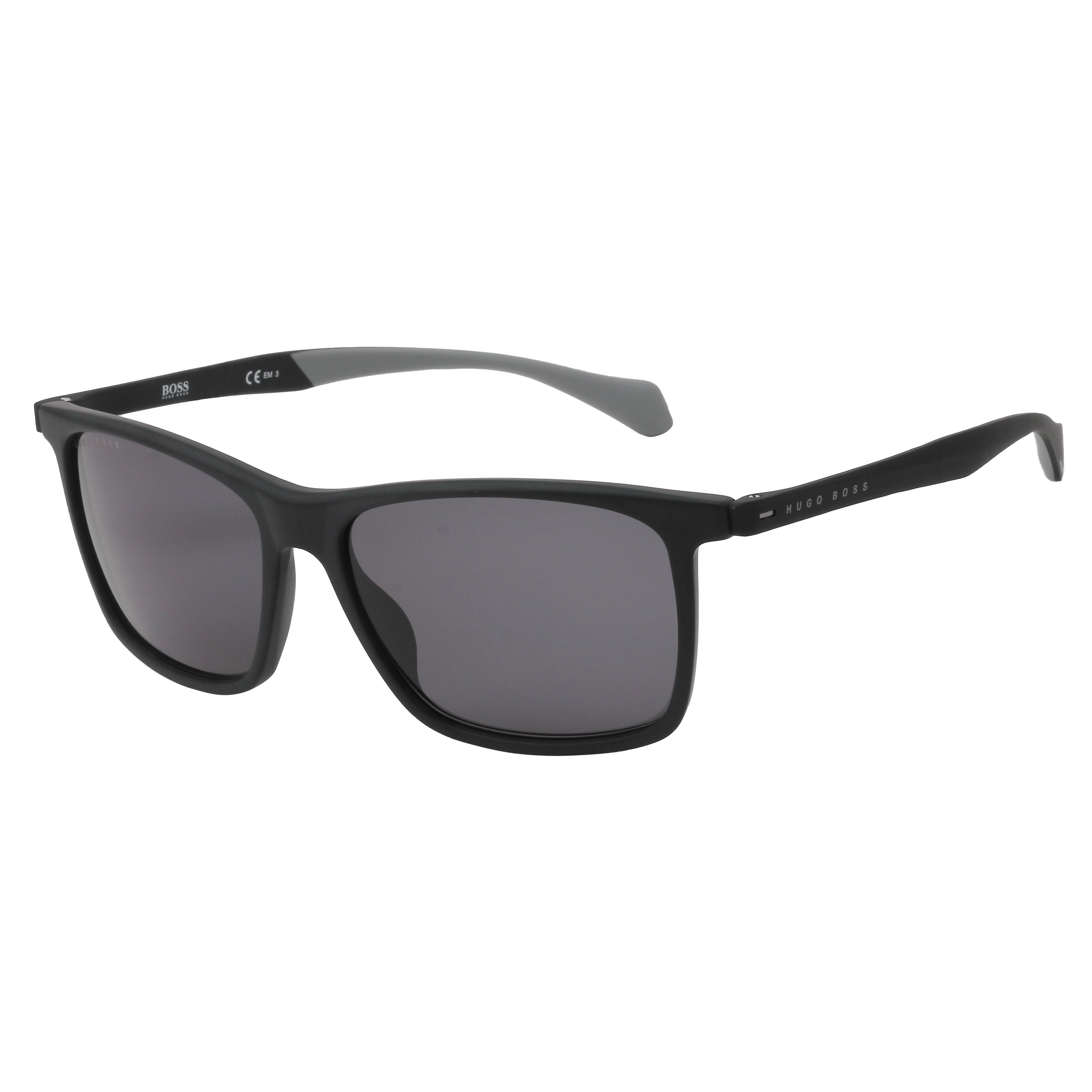 Hugo Boss BOSS 1078/S Sunglass Black Male Full Rubber — Black frame