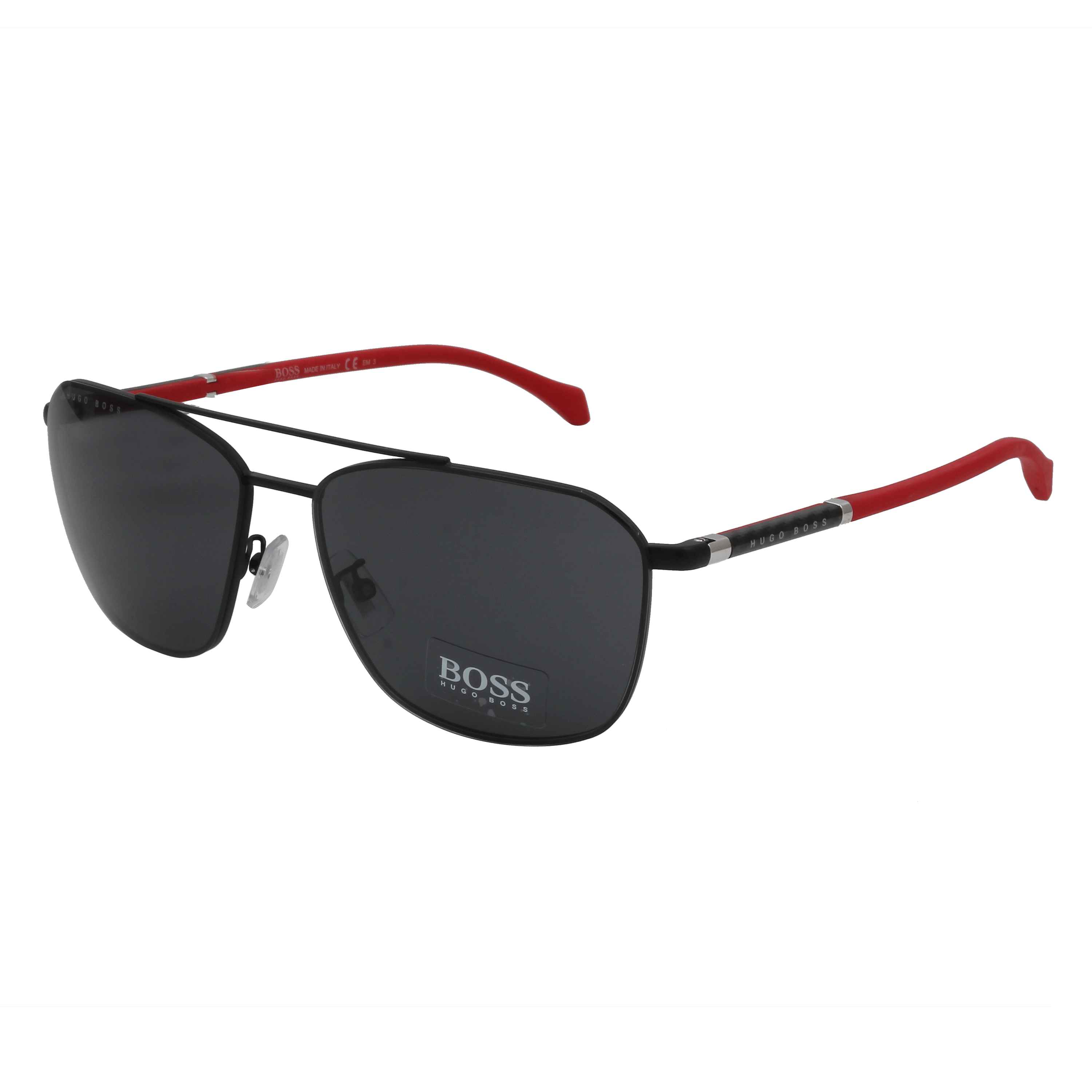 Hugo Boss BOSS 1103/S Sunglass Black Male Full Rubber — Black frame