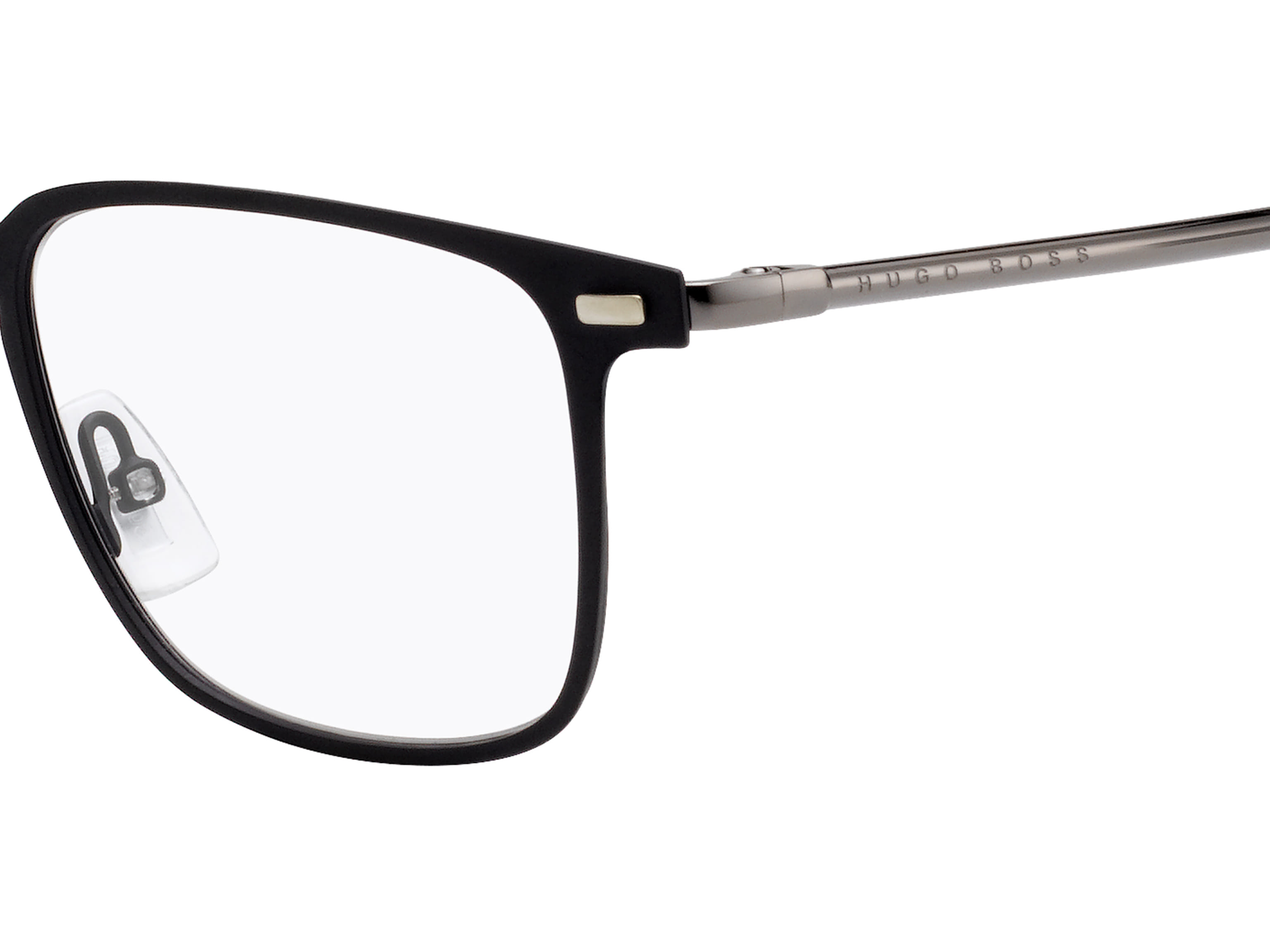 Hugo Boss BOSS 1021 Frame Black Male Full Stainless Steel Frame — Black frame — view 3